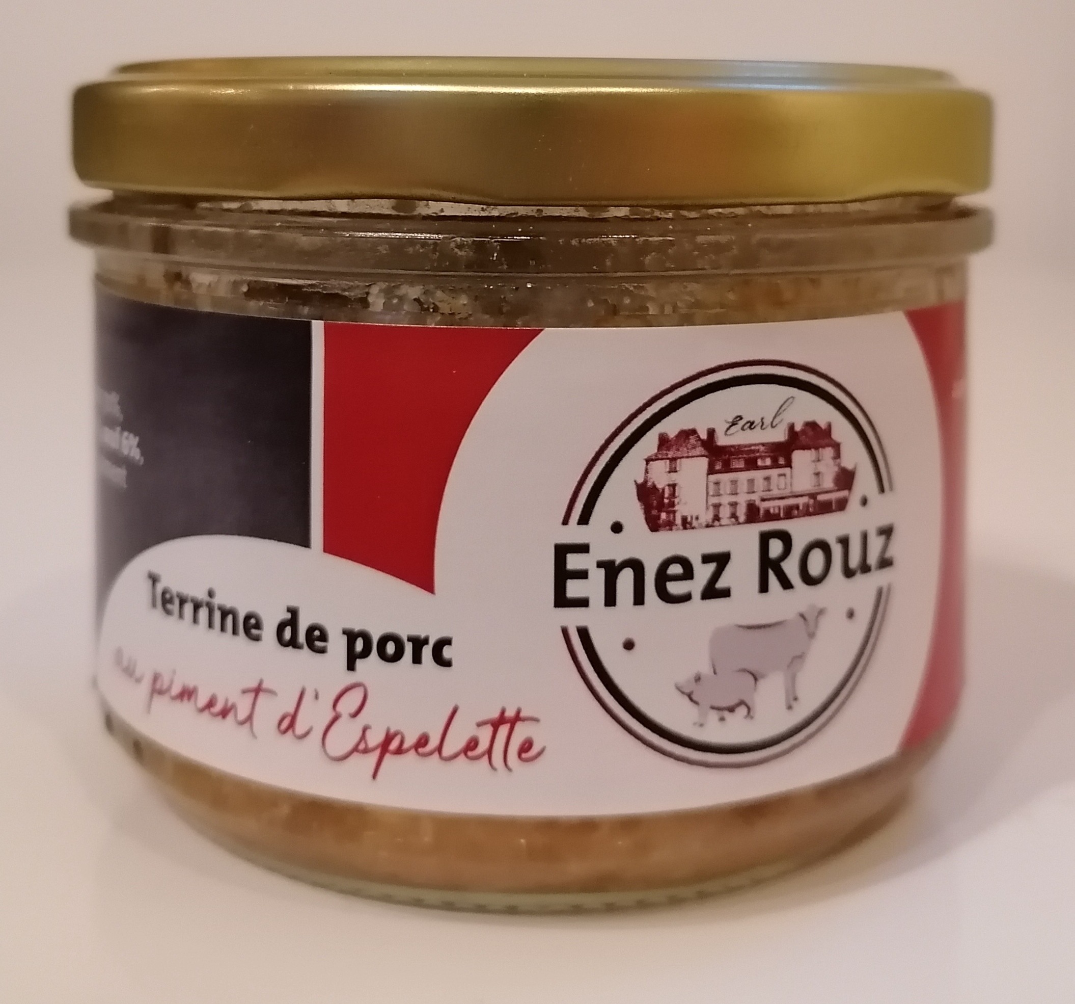 Terrine de porc au piment d'espelette190g