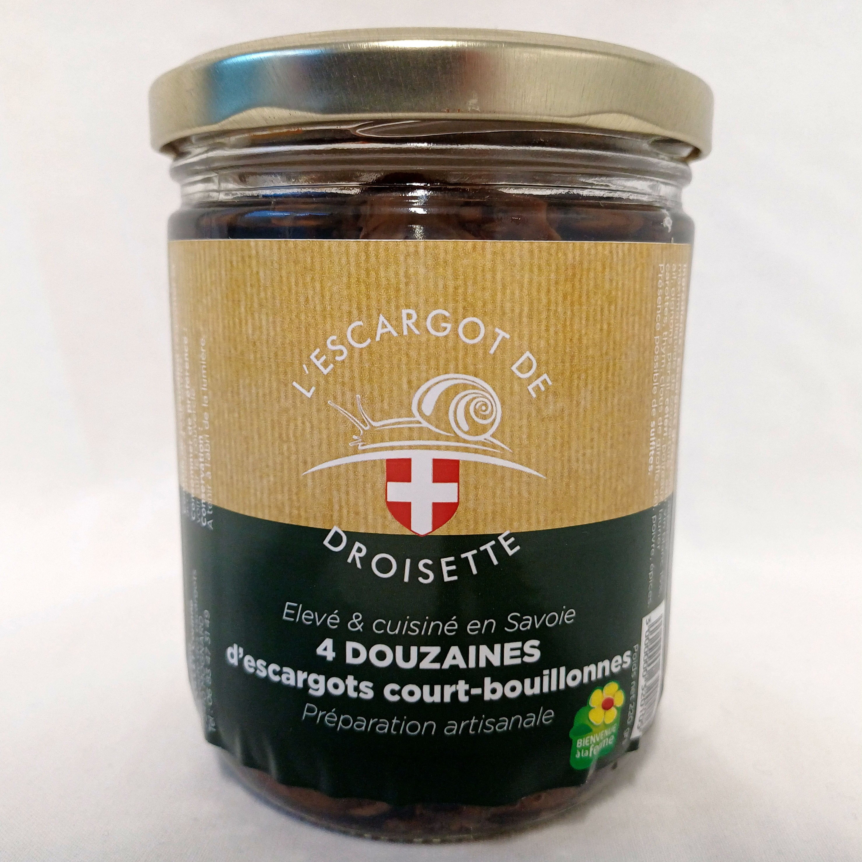 4 DOUZAINES D'ESCARGOTS COURT-BOUILLONNES EN CONSERVE