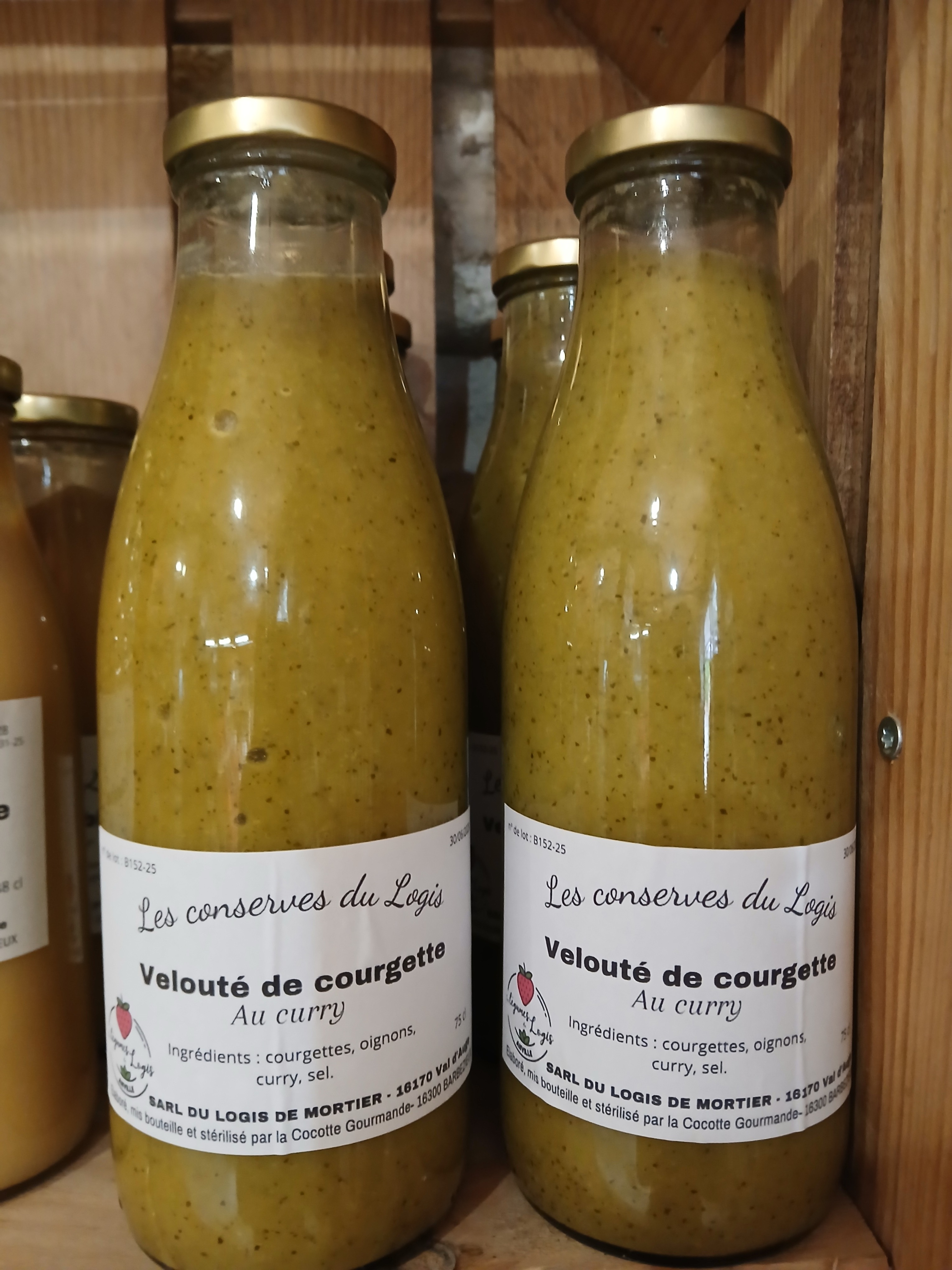 Velouté courgette curry