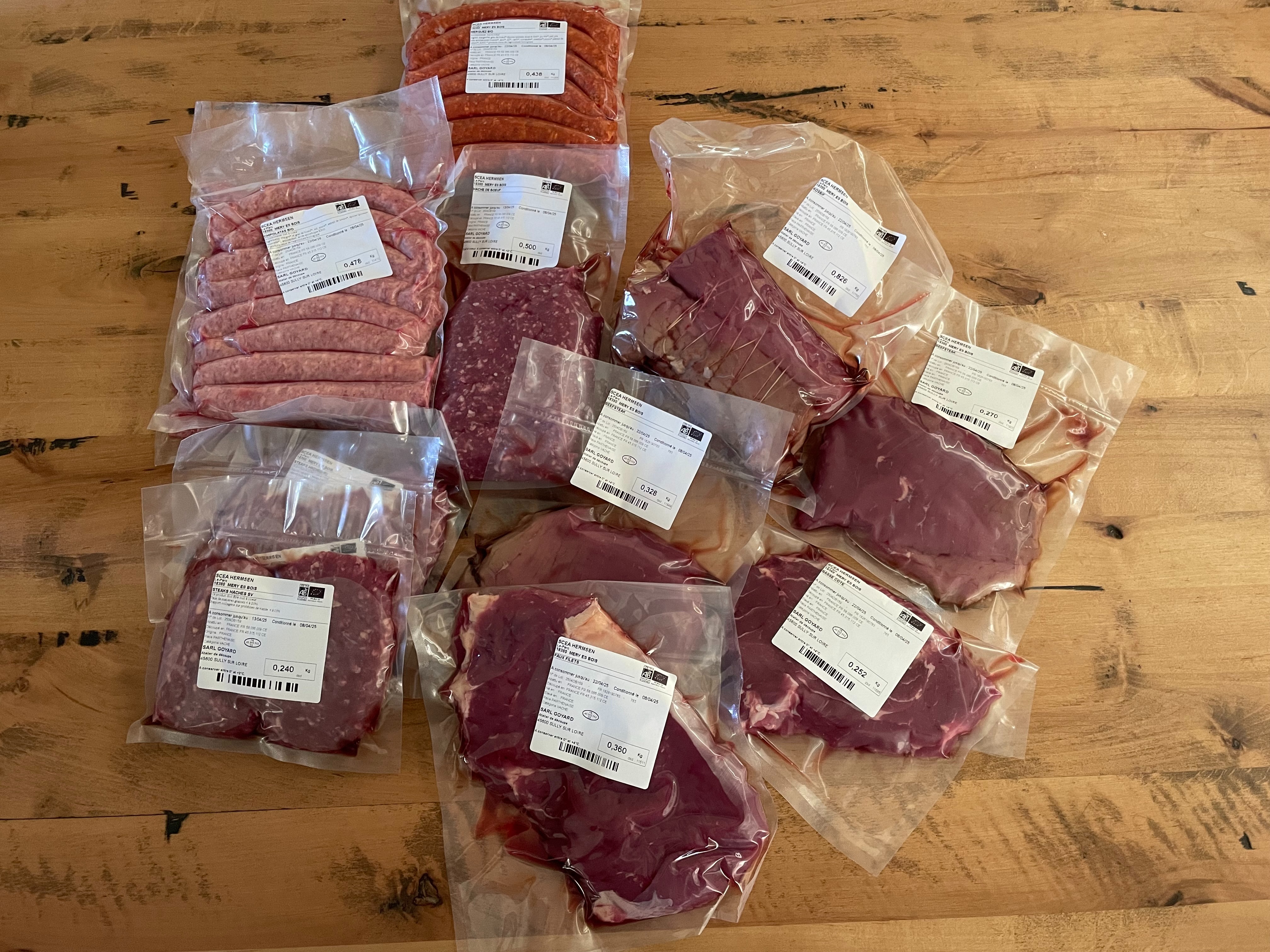 Colis été de vache 5kg sans rosbif