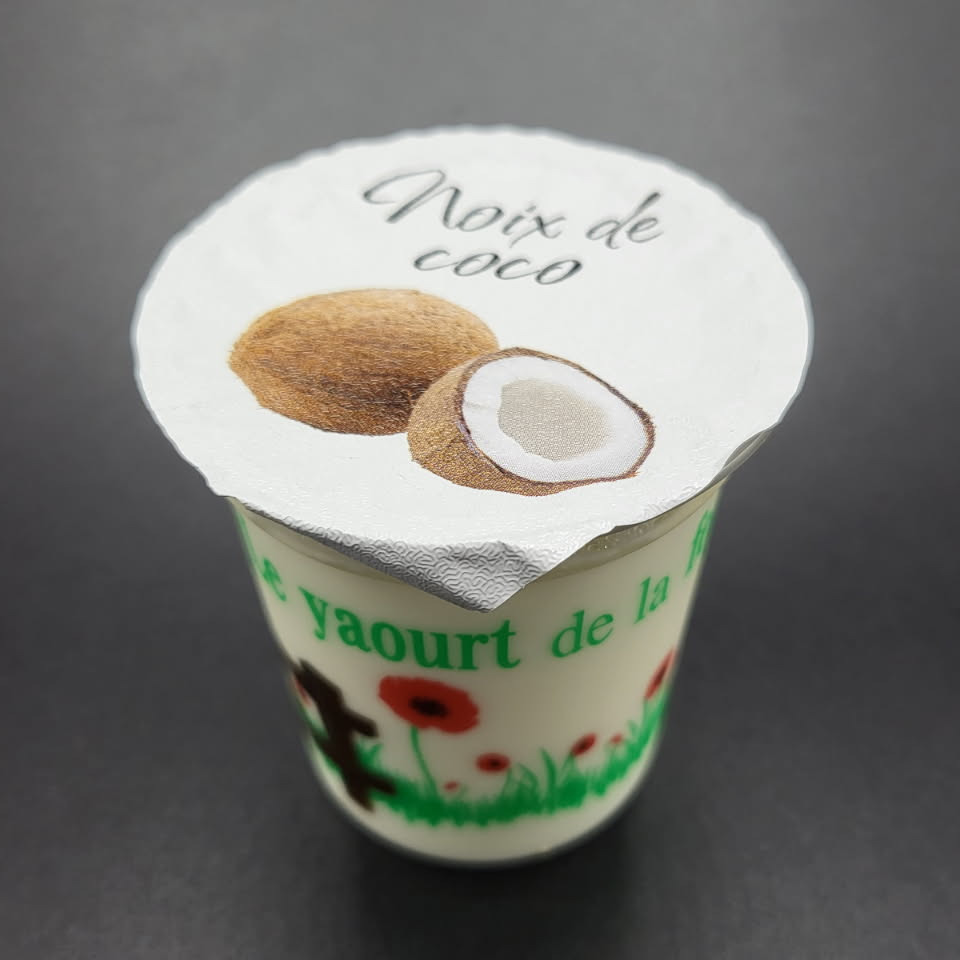 Yaourt aromatisé à la noix de coco - 125g