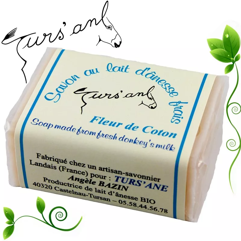 SAVON AU LAIT FRAIS D'ANESSE BIO FLEUR DE COTON - 100g