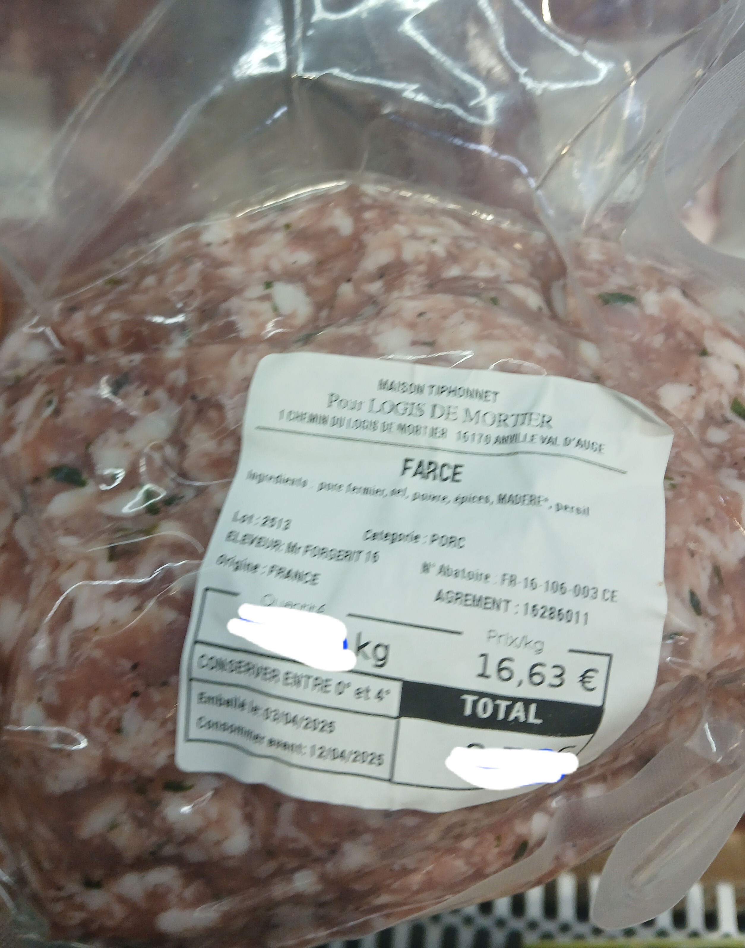 Chair A Saucisse - 0,5kg