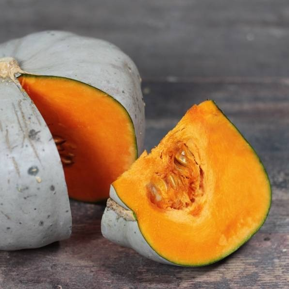 Quartier de courge Bleue de Hongrie