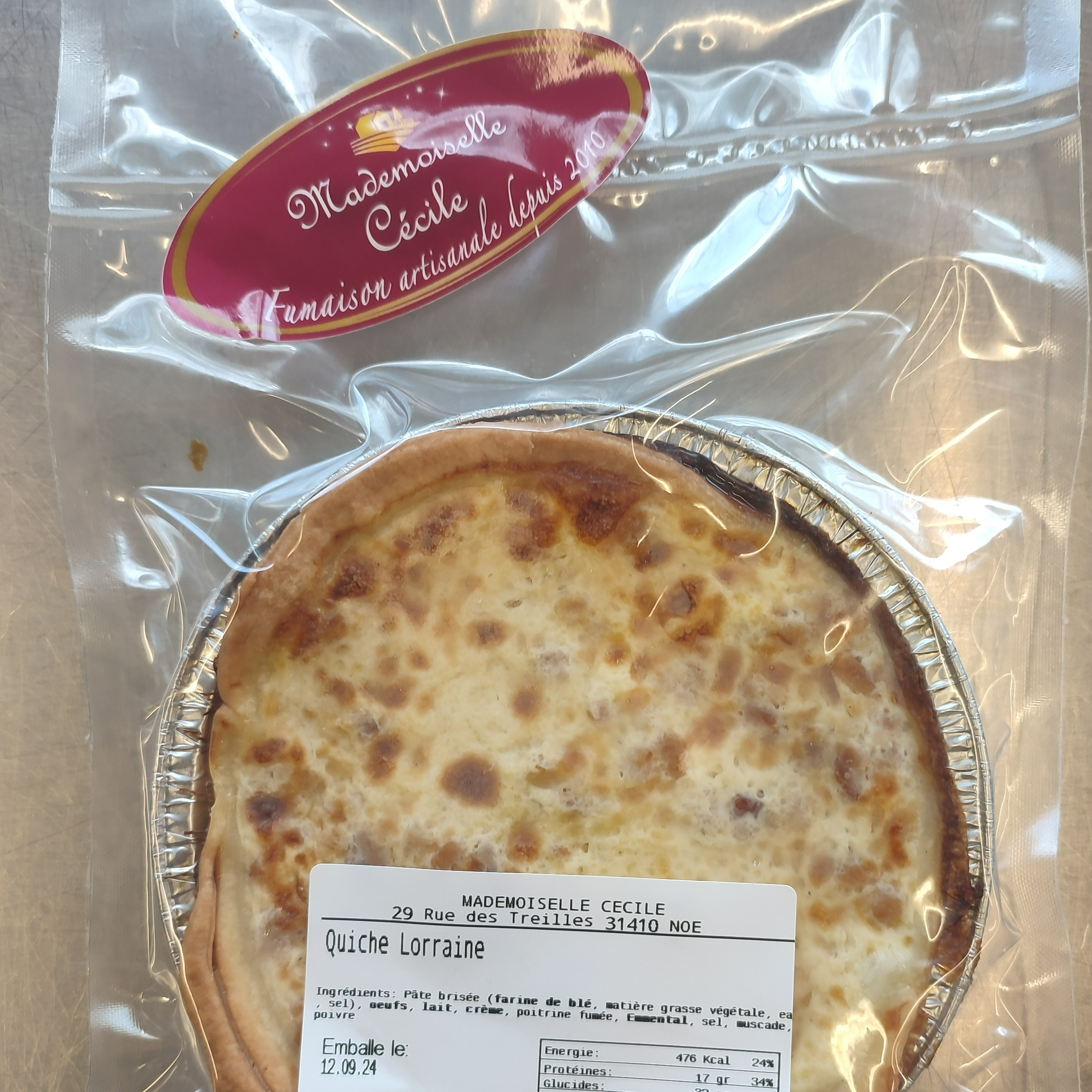 Quiche Lorraine individuelle (170gr)