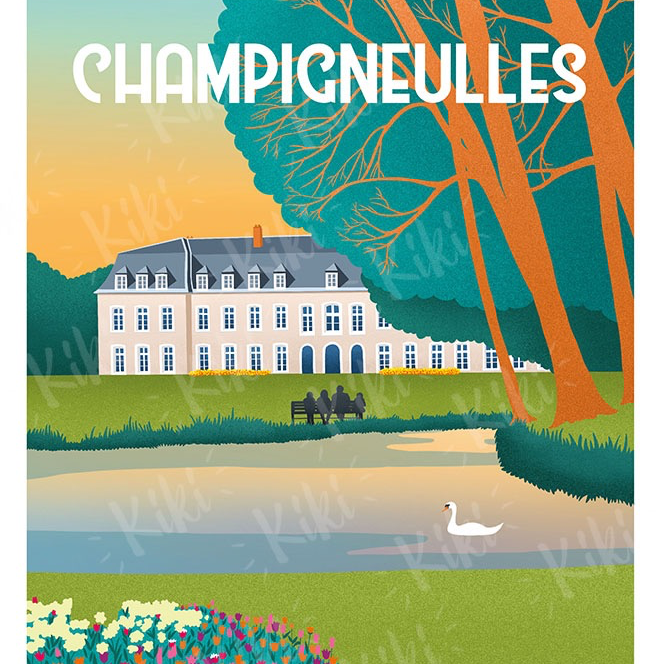 AFFICHE CHAMPIGNEULLES "CHÂTEAU"