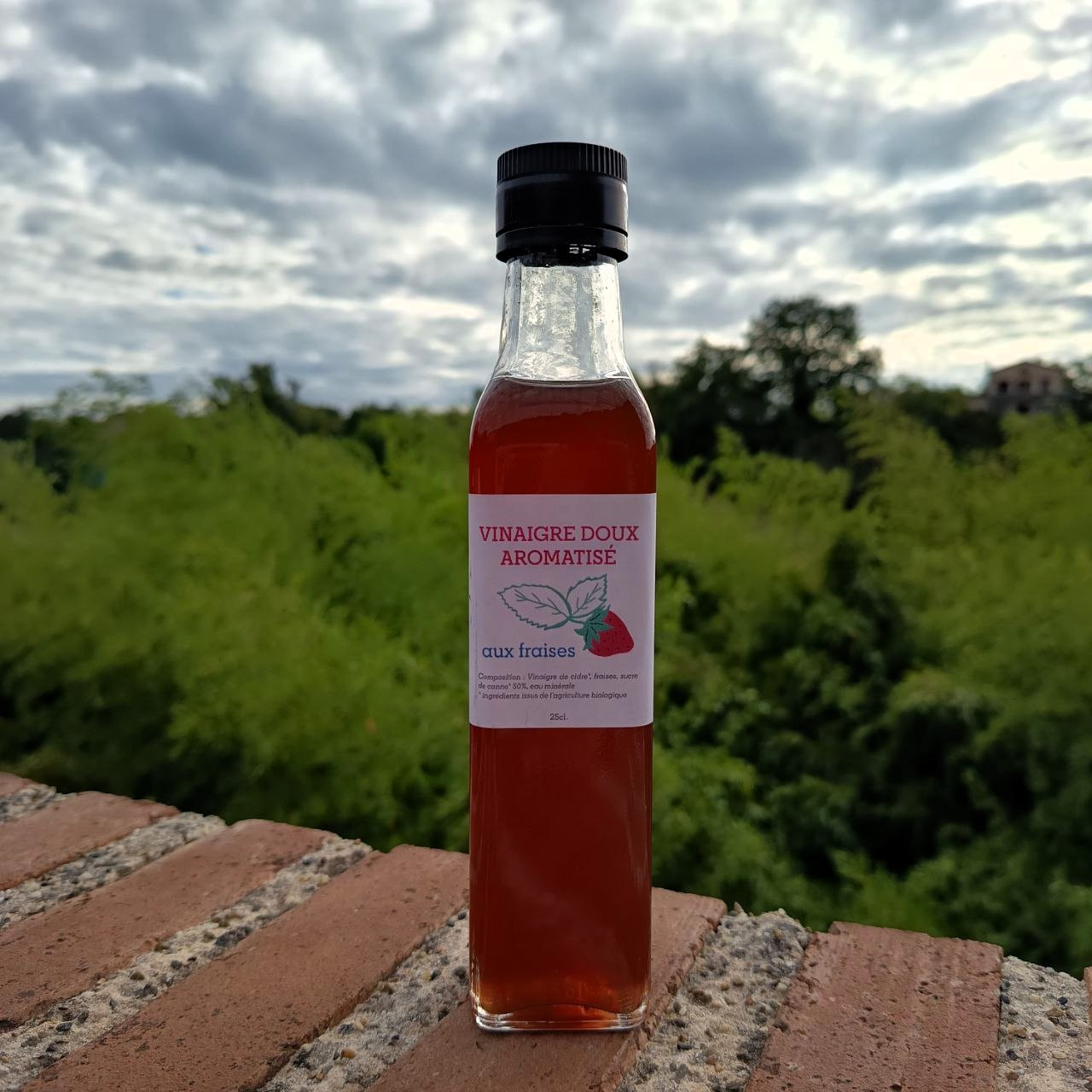 Vinaigre doux aromatisé • Fraises - 250ml