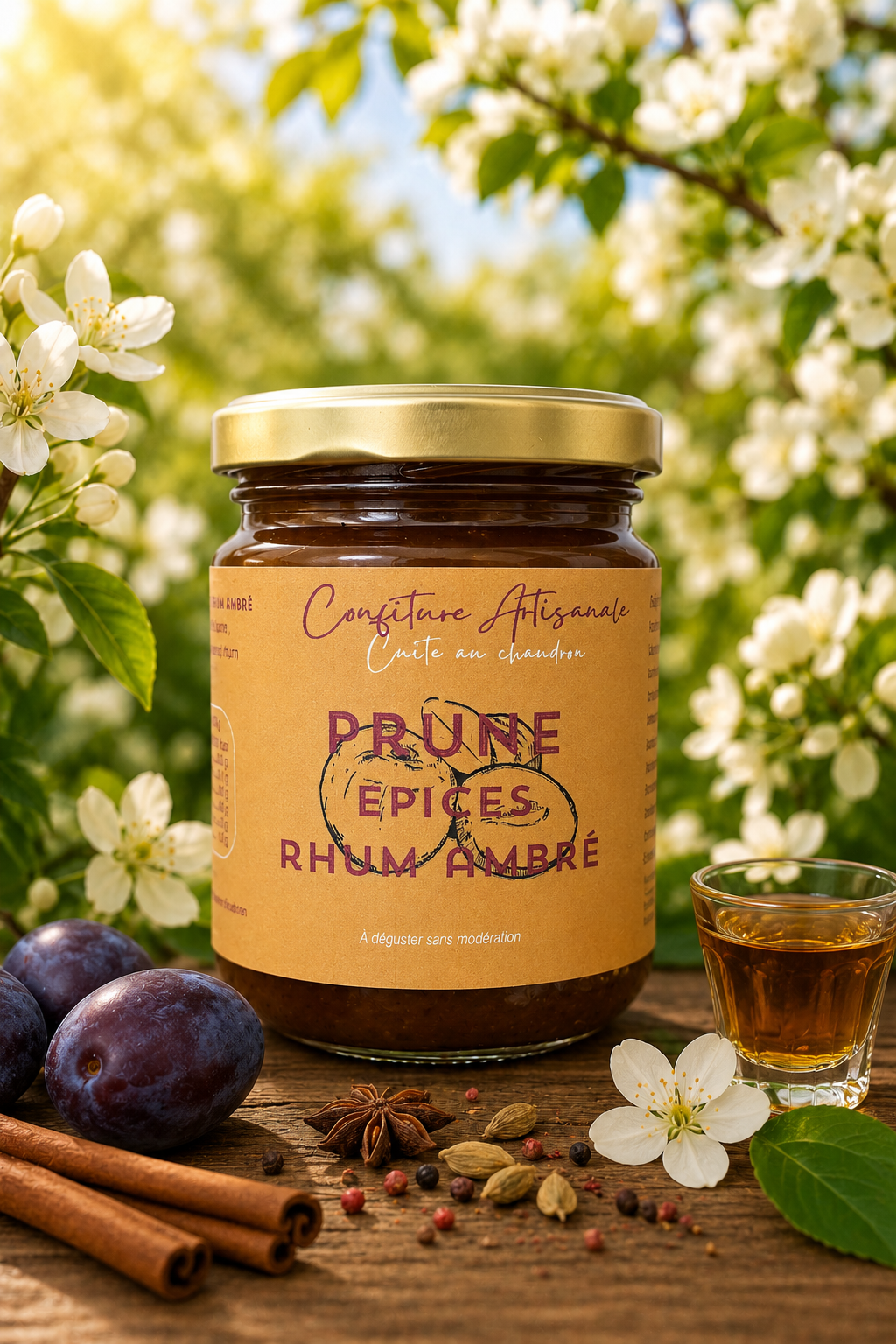 PRUNE / EPICES / RHUM AMBRE - 220g