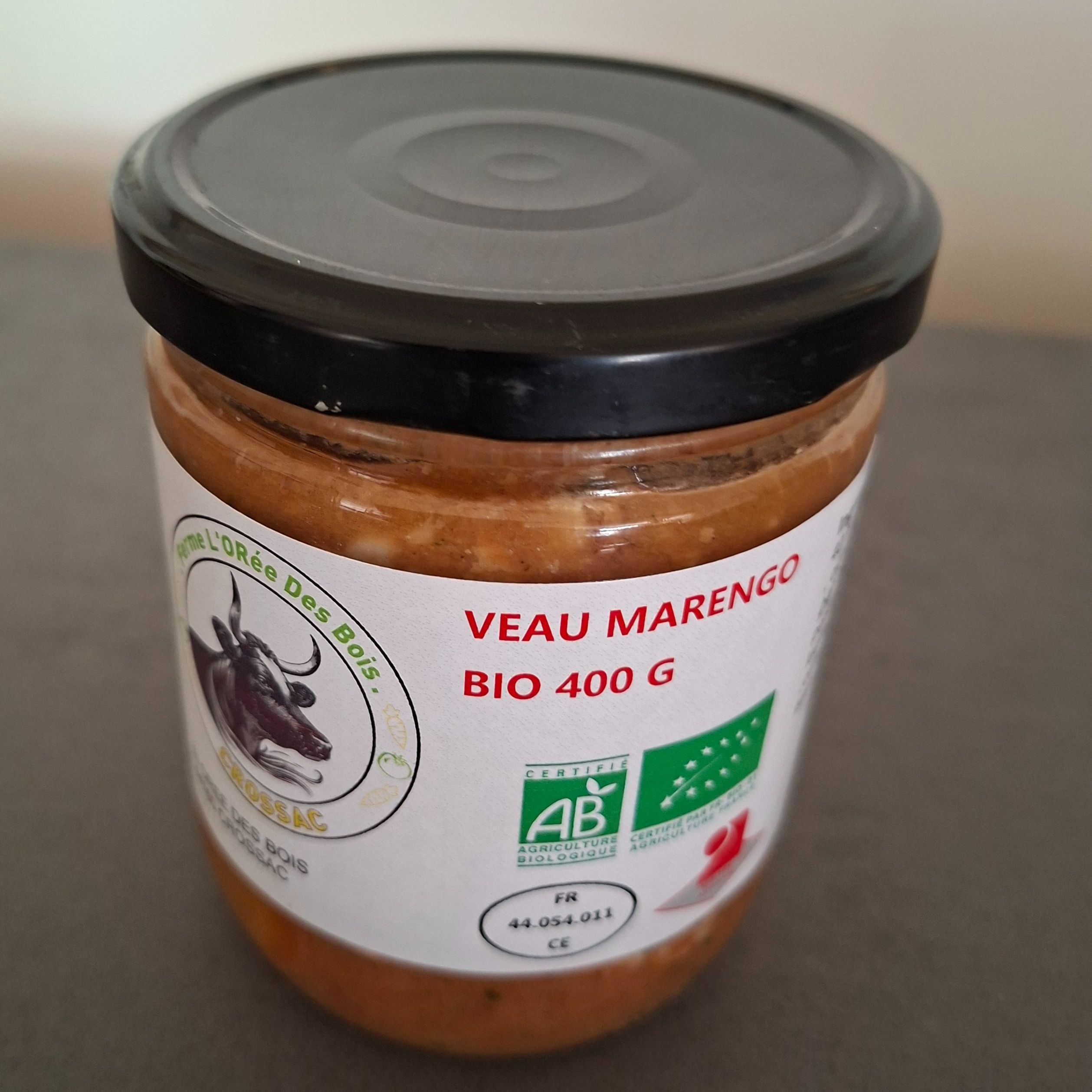POT VEAU MARENGO BIO 400g