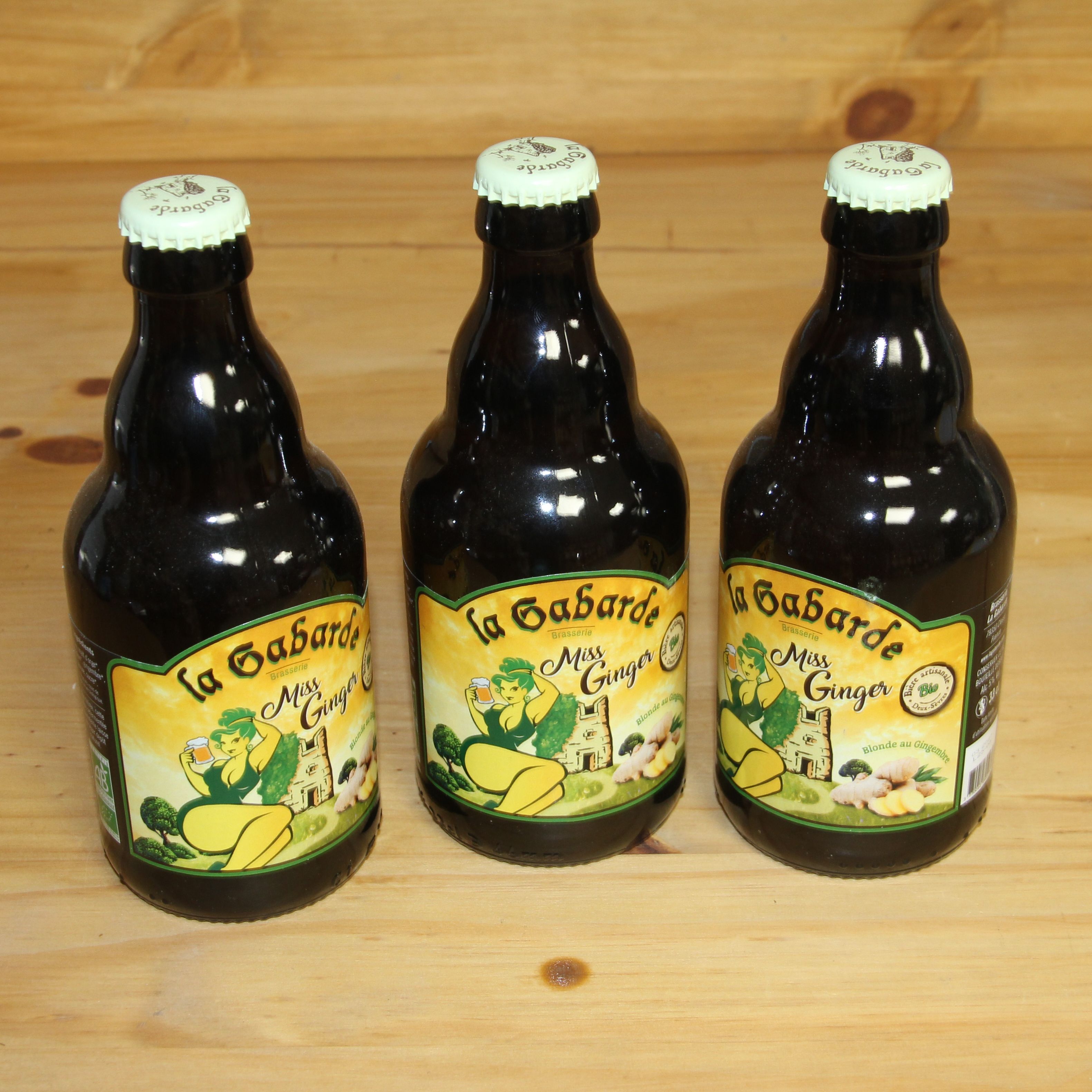 Bière La Gabarde blonde Miss Ginger 33 cl
