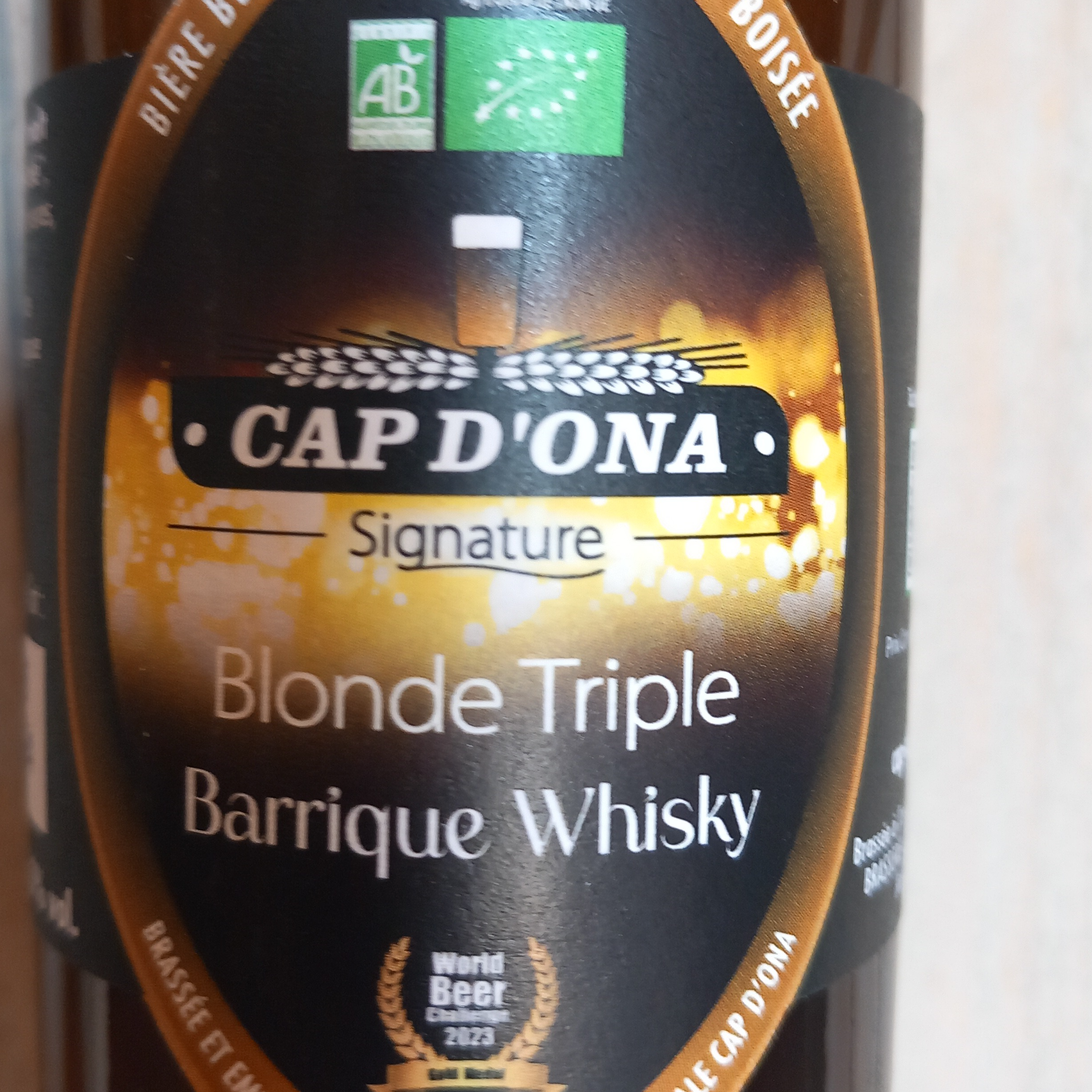 Bière blonde TRIPLE WHISKY - 250ml