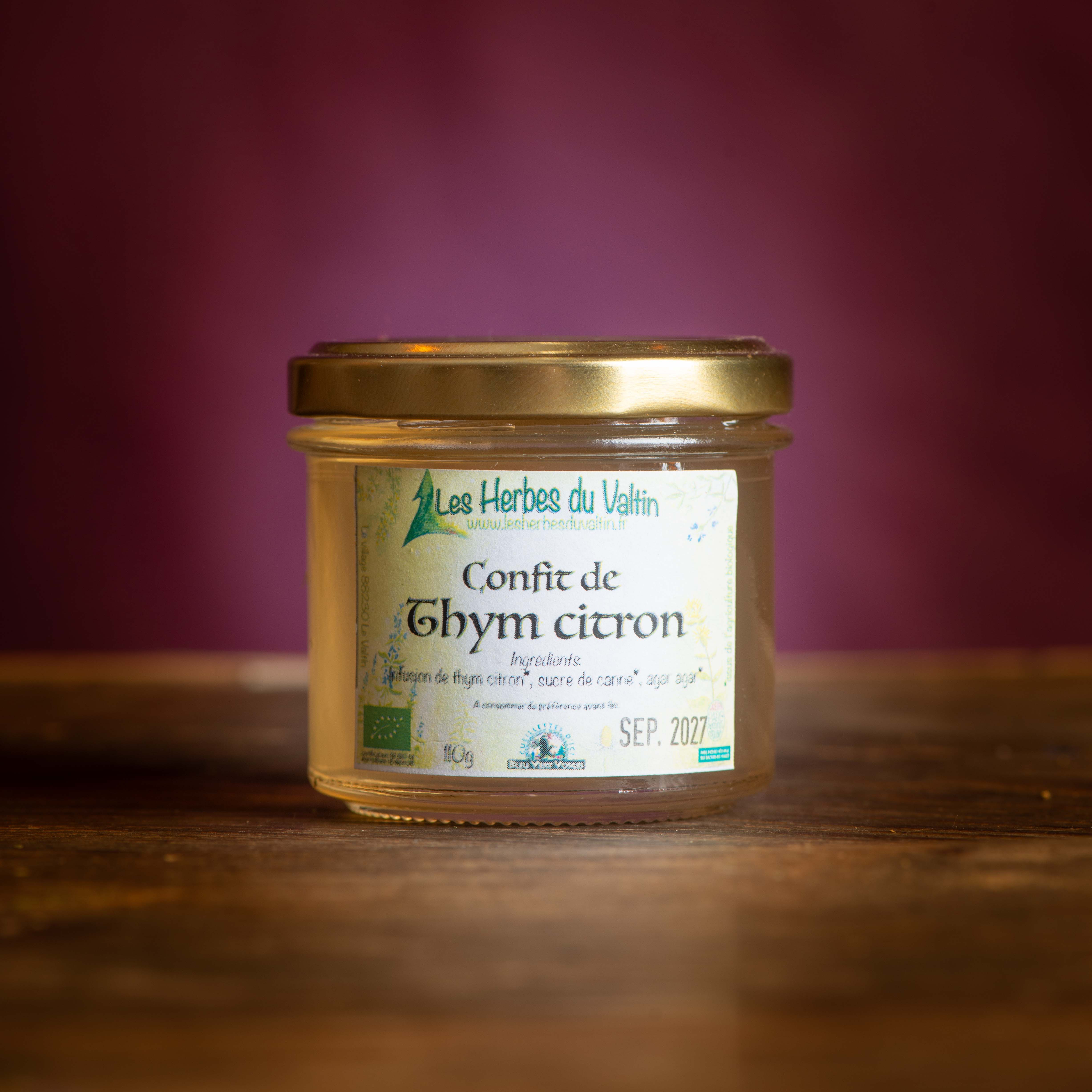 Gelée de thym citronnée