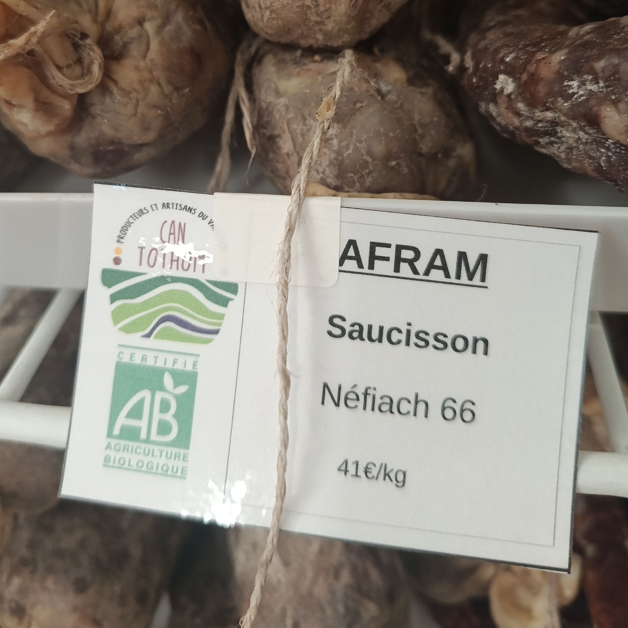 SAUCISSON SEC - AFRAM - 0,3kg