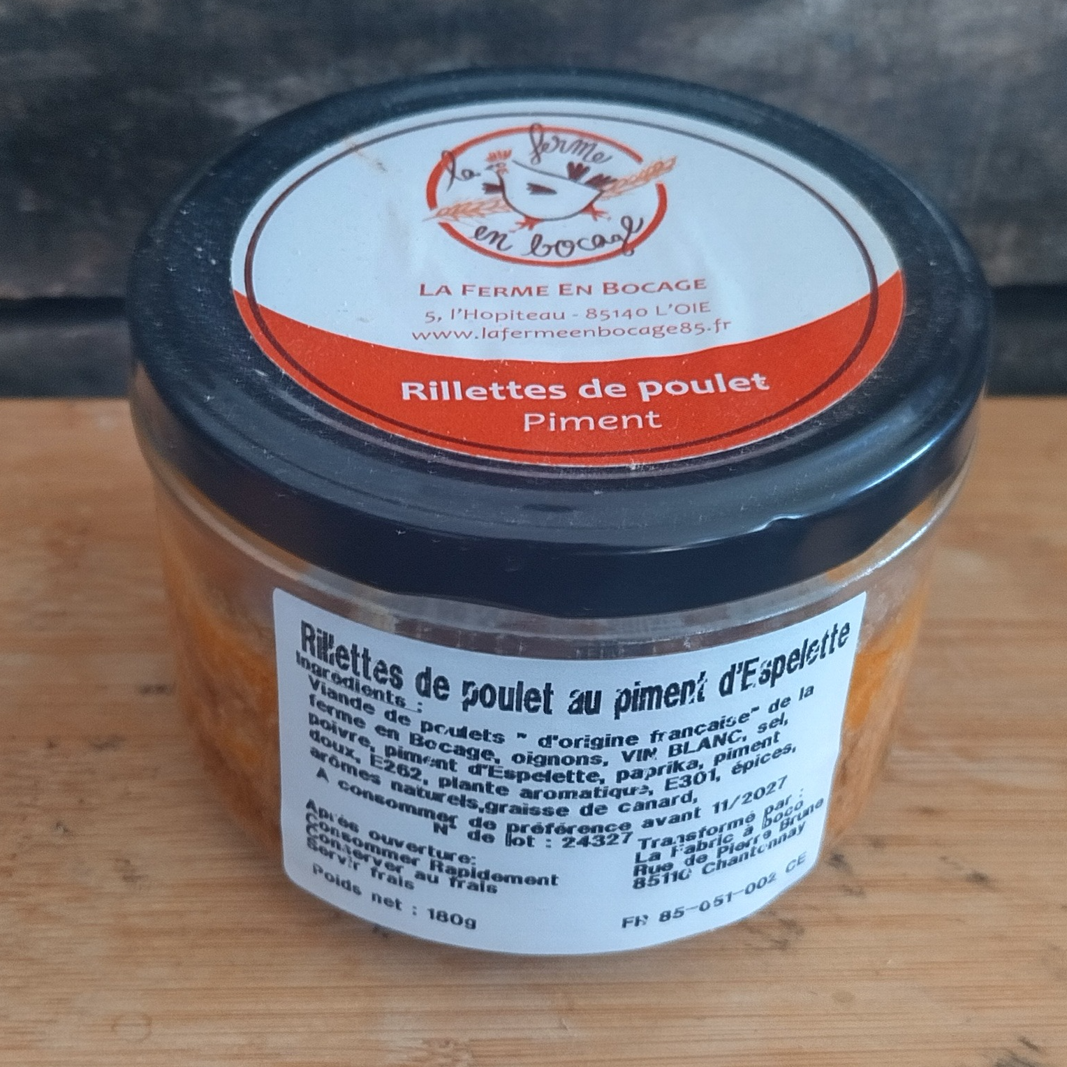 Terrine de poulet au piment d'Espelette