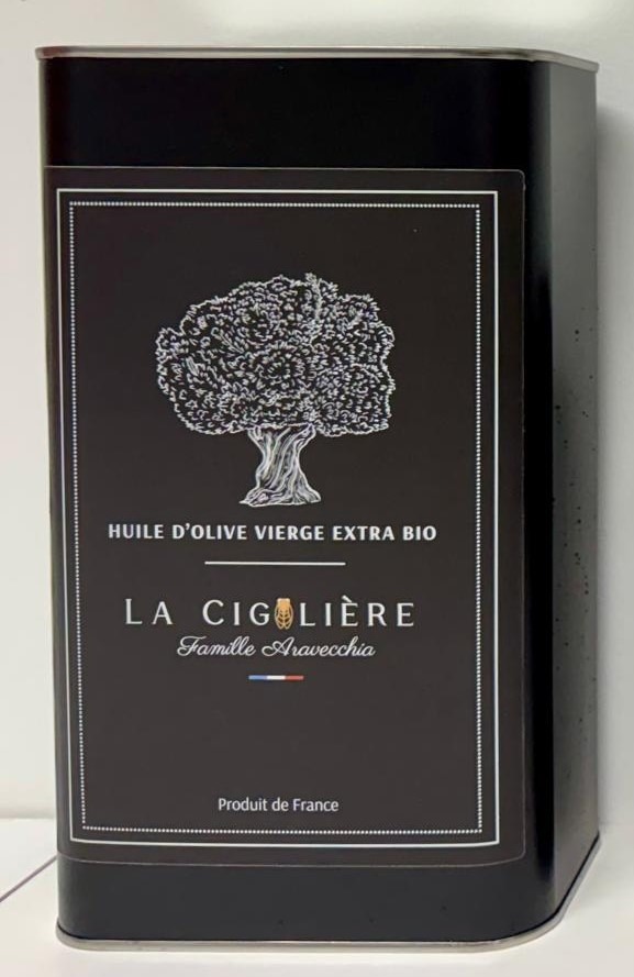 Huile d'Olive Bio - La Cigalière - 3litres - 3l
