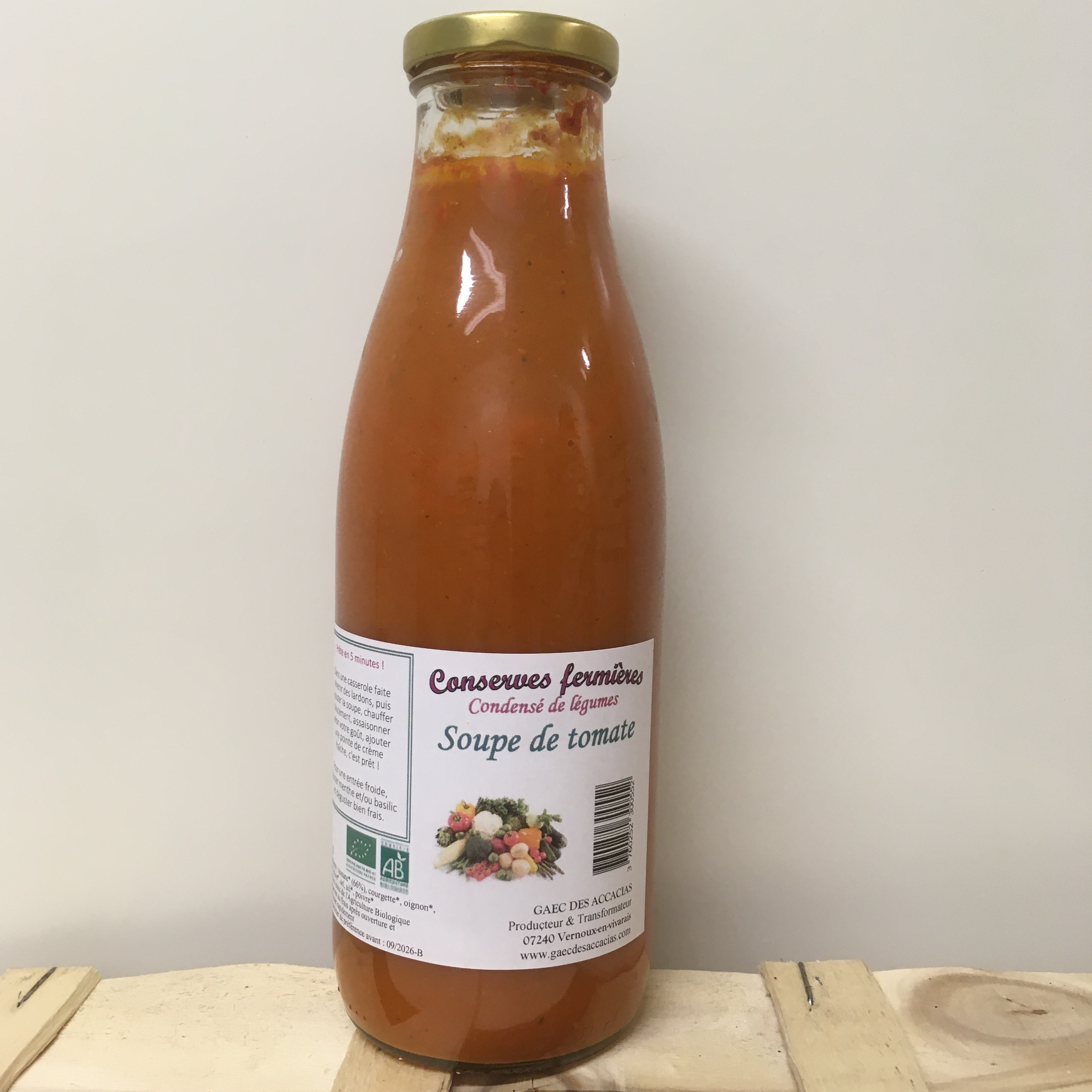 Soupe de tomate - 750ml