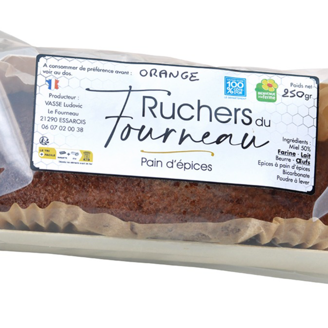Pain d'épice à l'orange - 250g