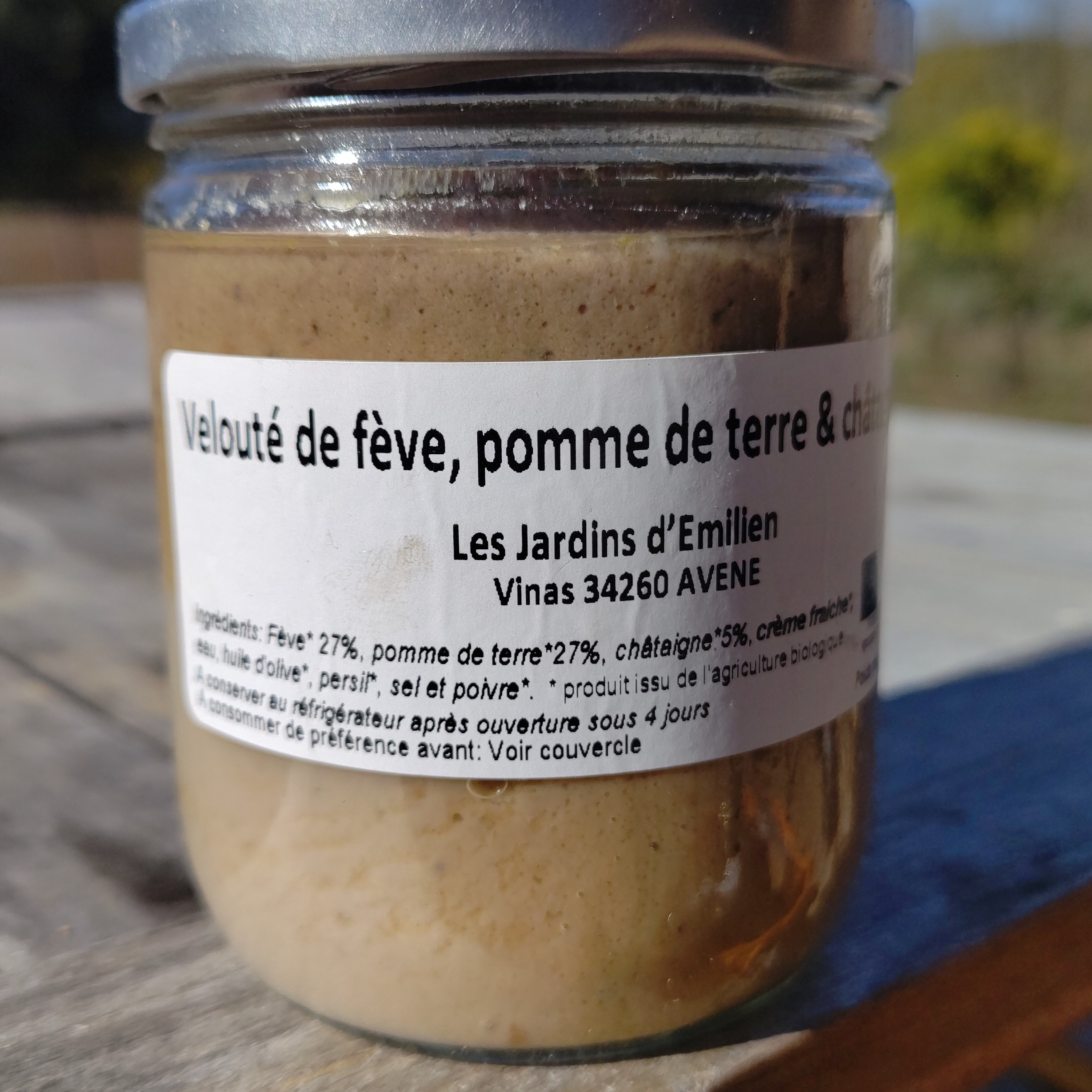 Velouté Fèves Pomme de terre châtaigne
