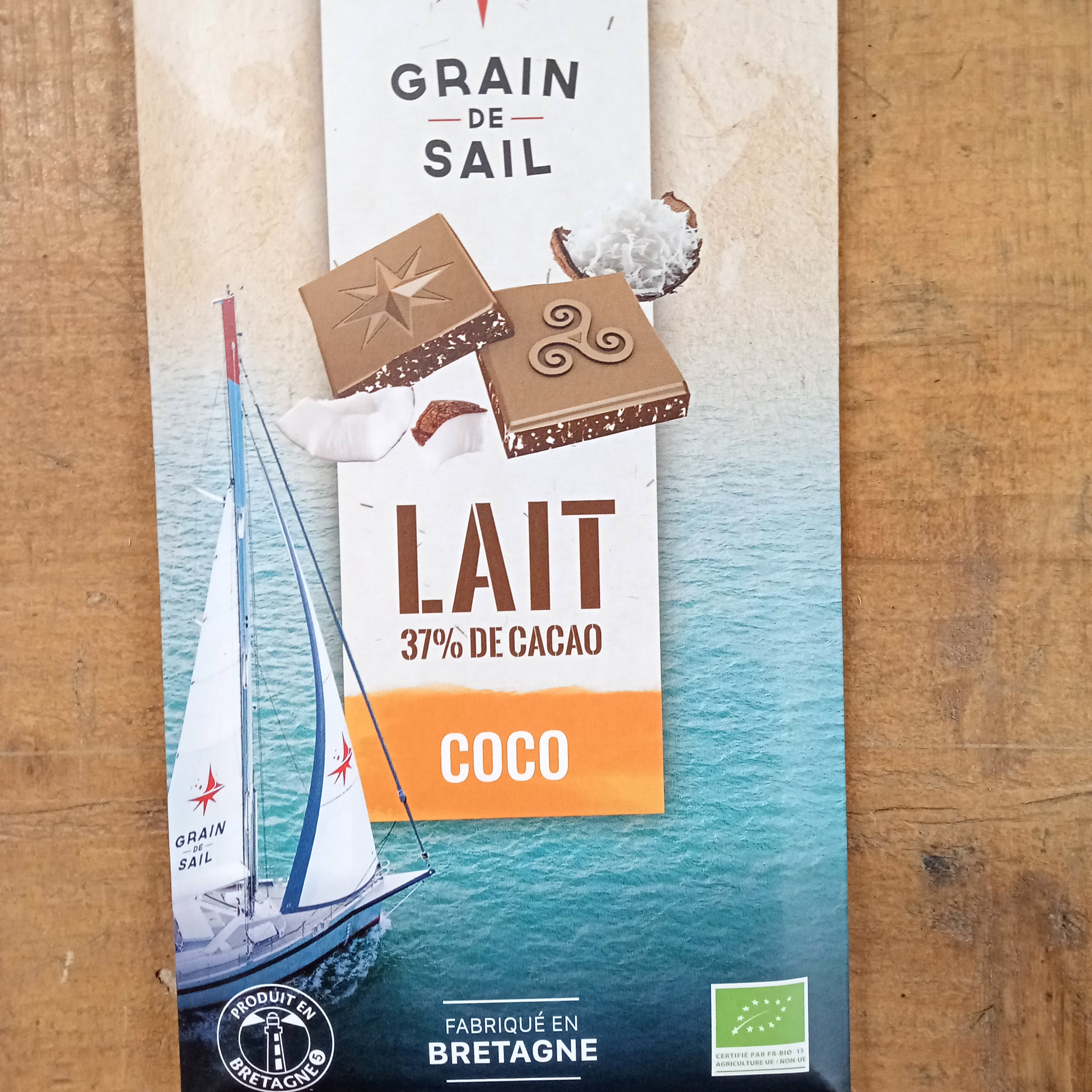 Chocolat lait coco - 100g