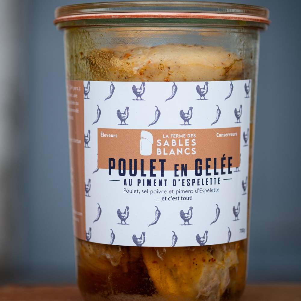 Poulet en gelée au piment d'Espelette - 700g
