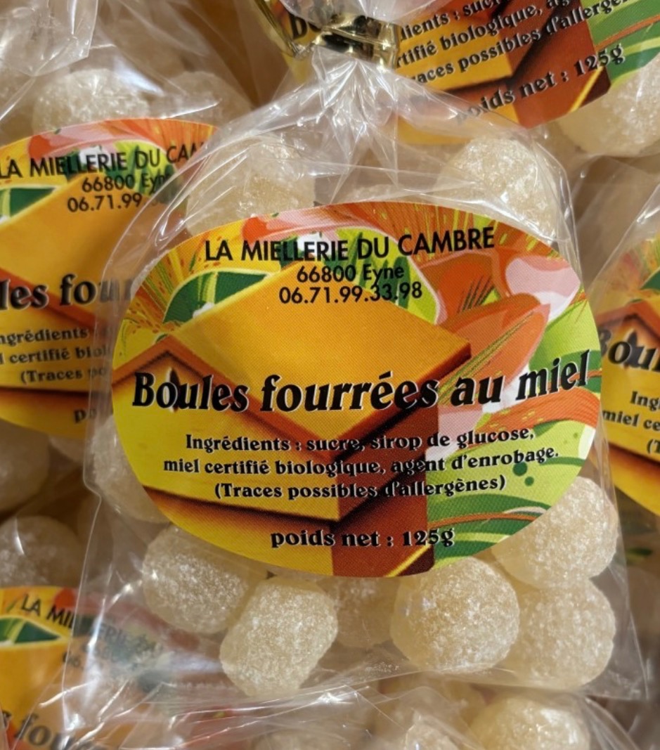 Boules fourrées au miel - 125g