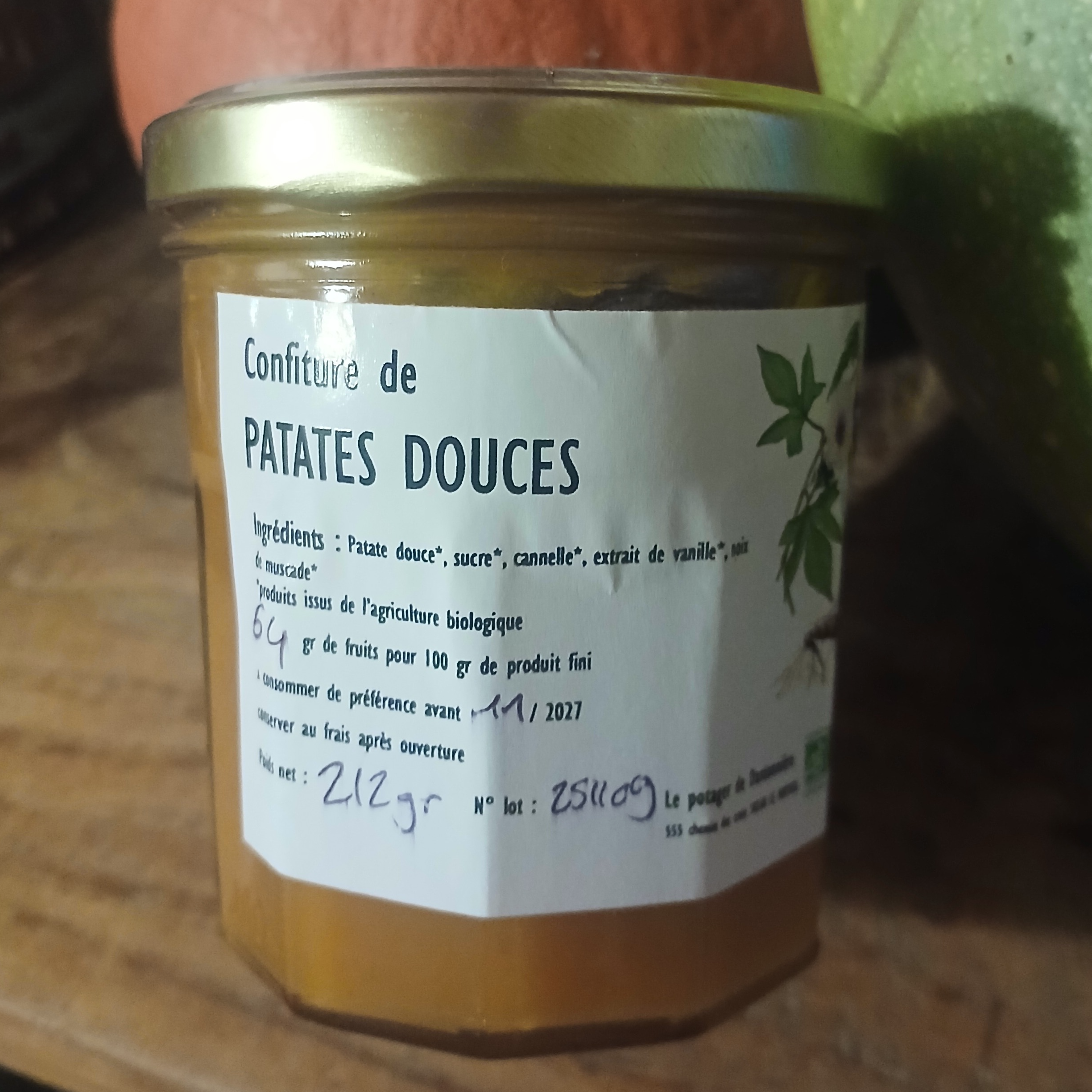 Confiture de patate douce - 200g