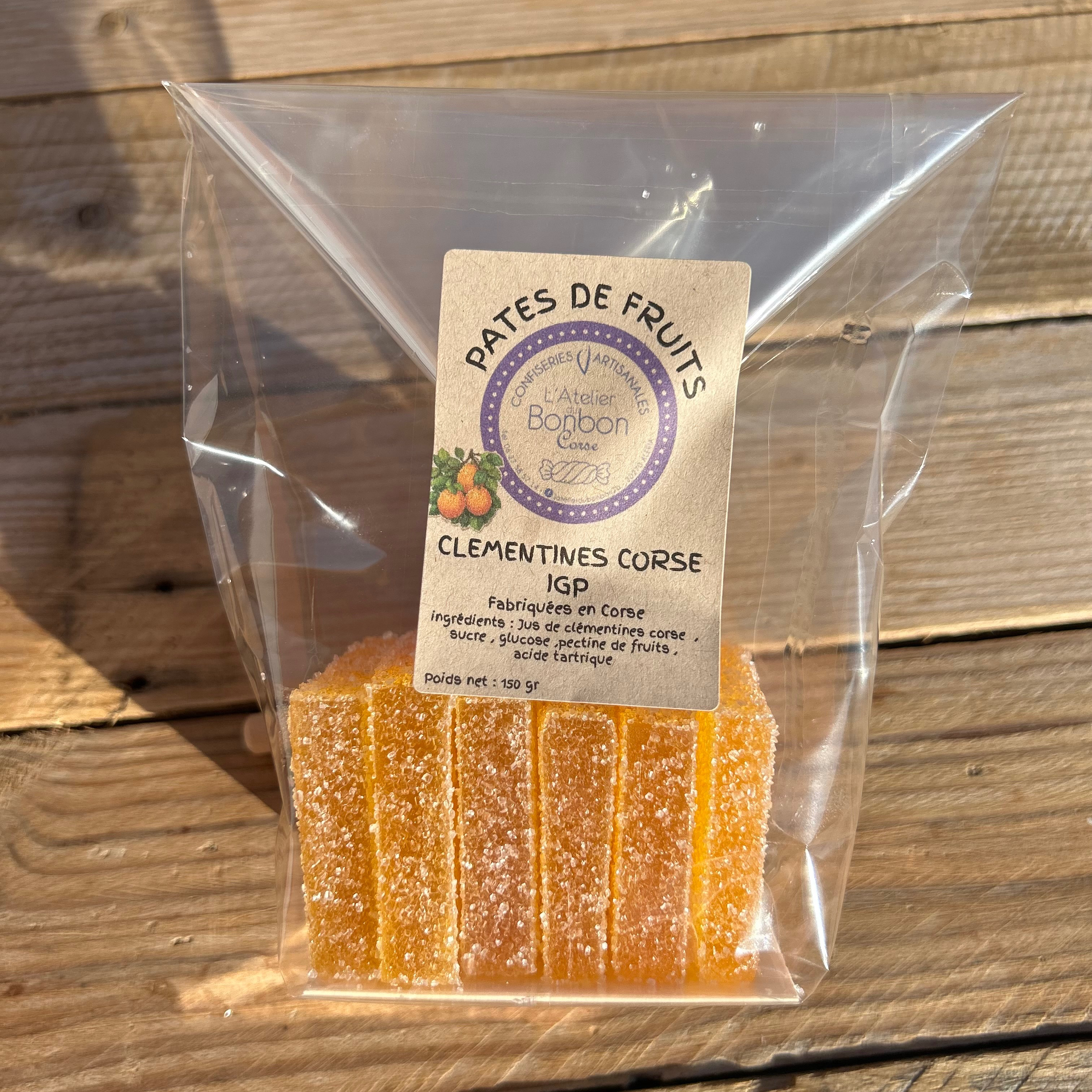 Pâtes de fruits - Clémentines Corse - 150g