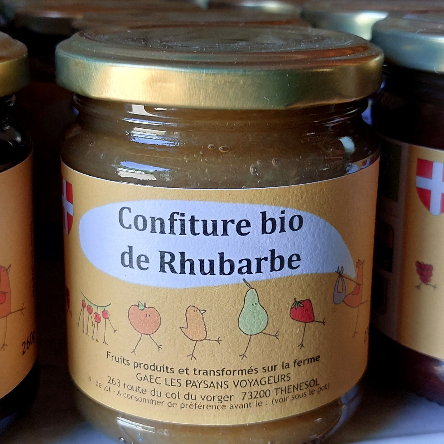 Confiture de Rhubarbe (1 pot de 250g)