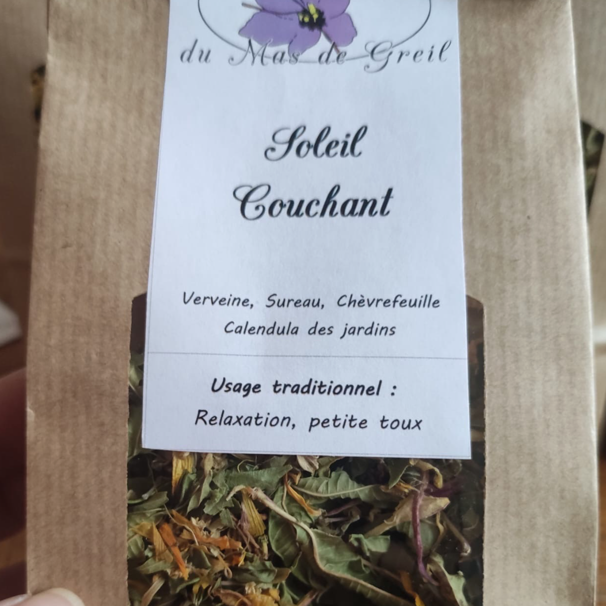 Infusions sachet kraft 15 gr - Soleil couchant