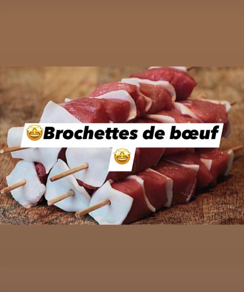 Brochettes de boeuf x6 - 0,65kg