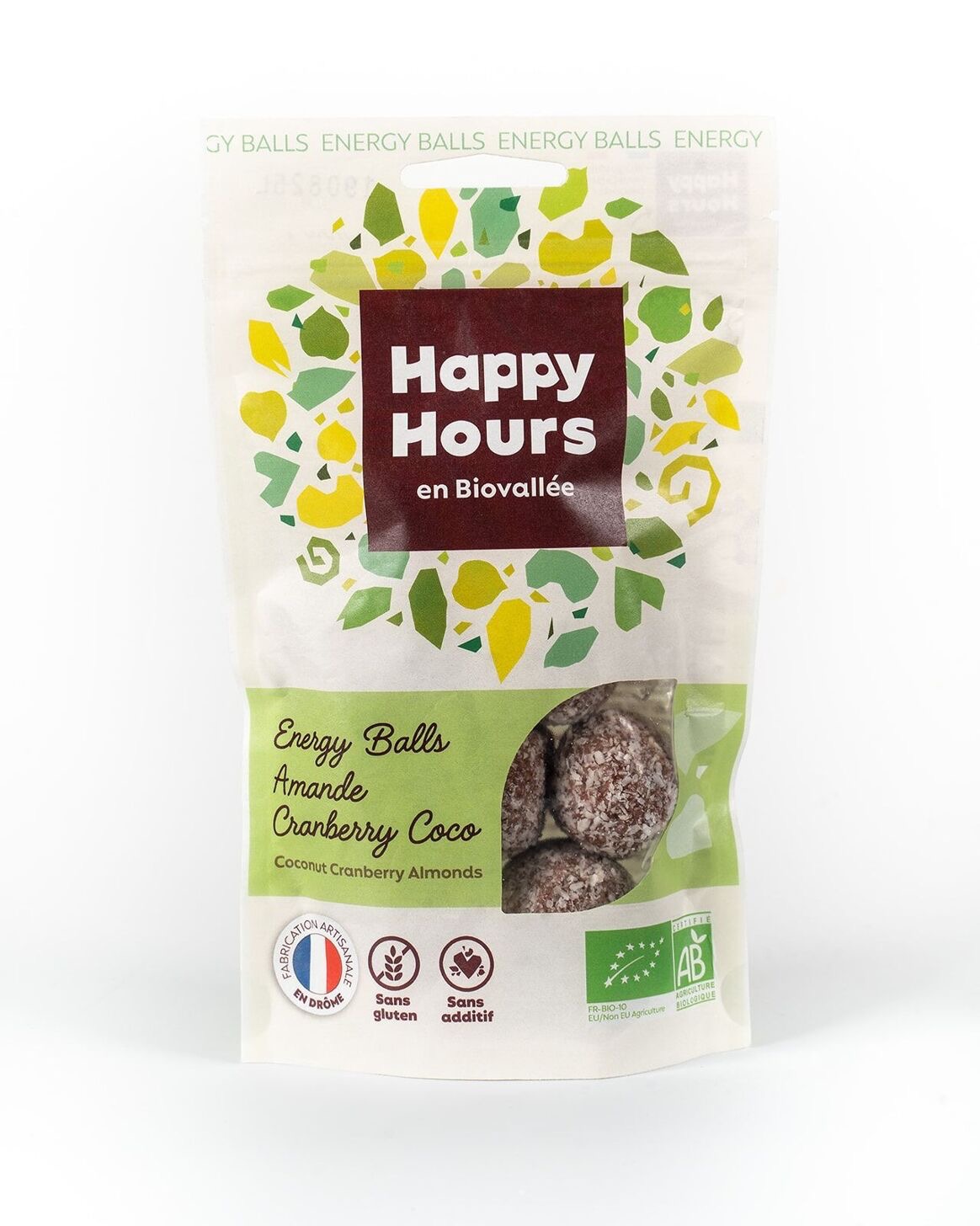 Energy Balls Amande Cranberry Coco - 115g