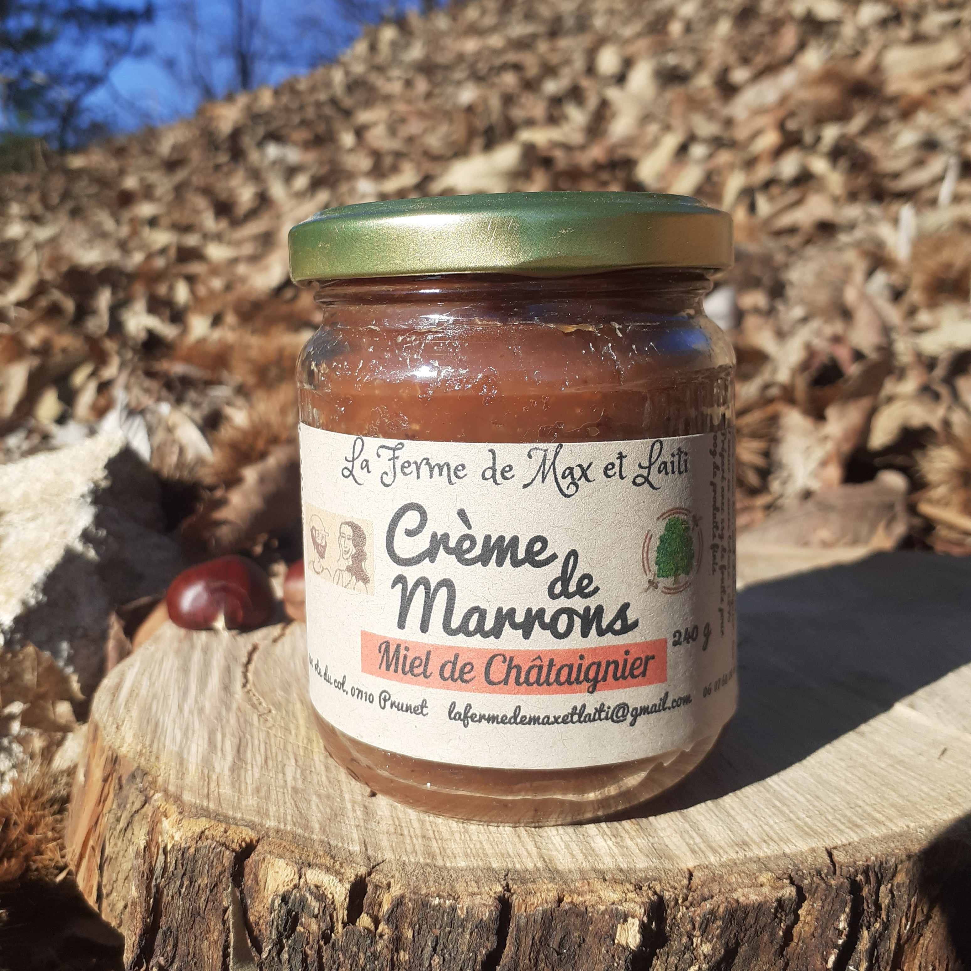 crème de marrons au miel de châtaignier - 240g