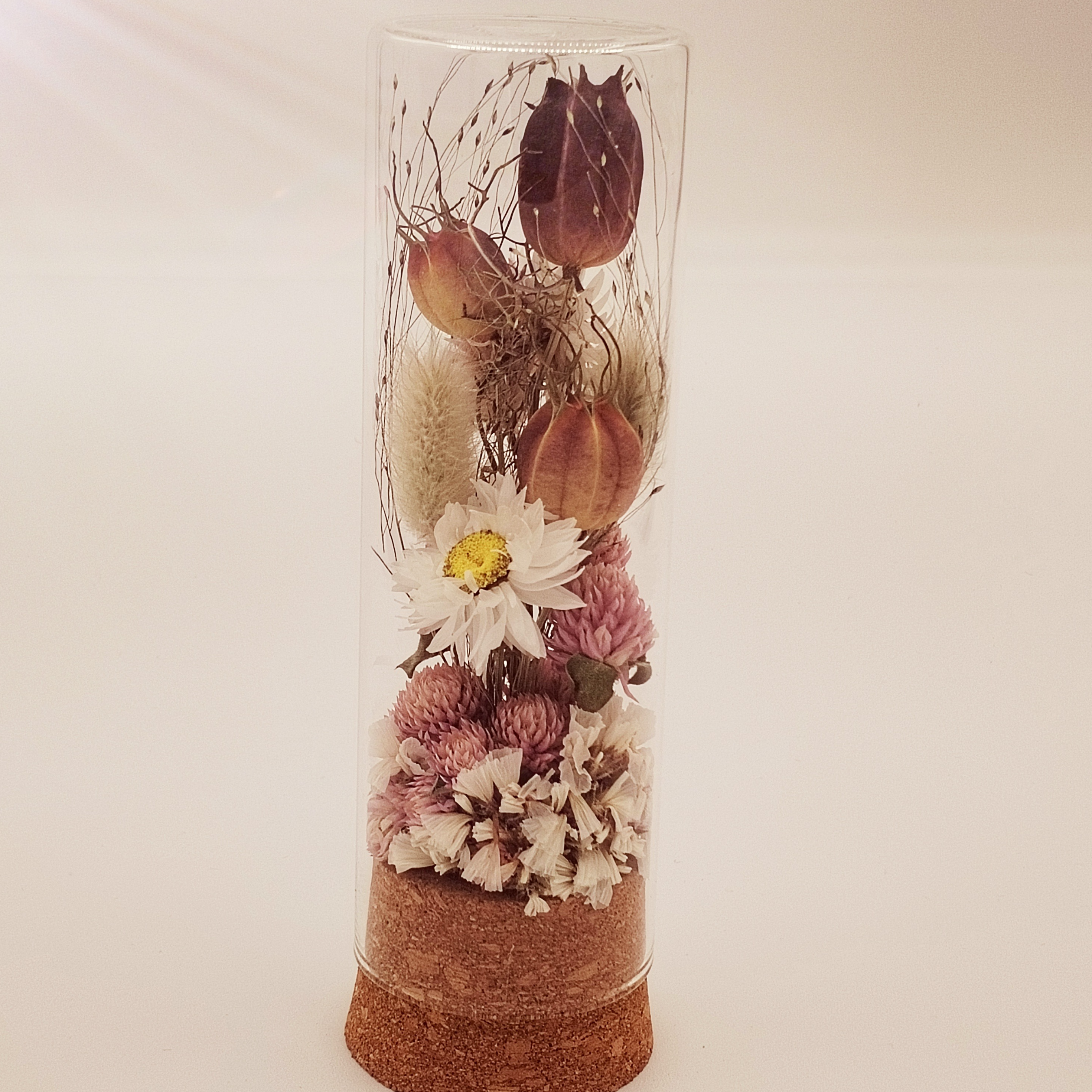 Tube fleuri "La vigne rouge"