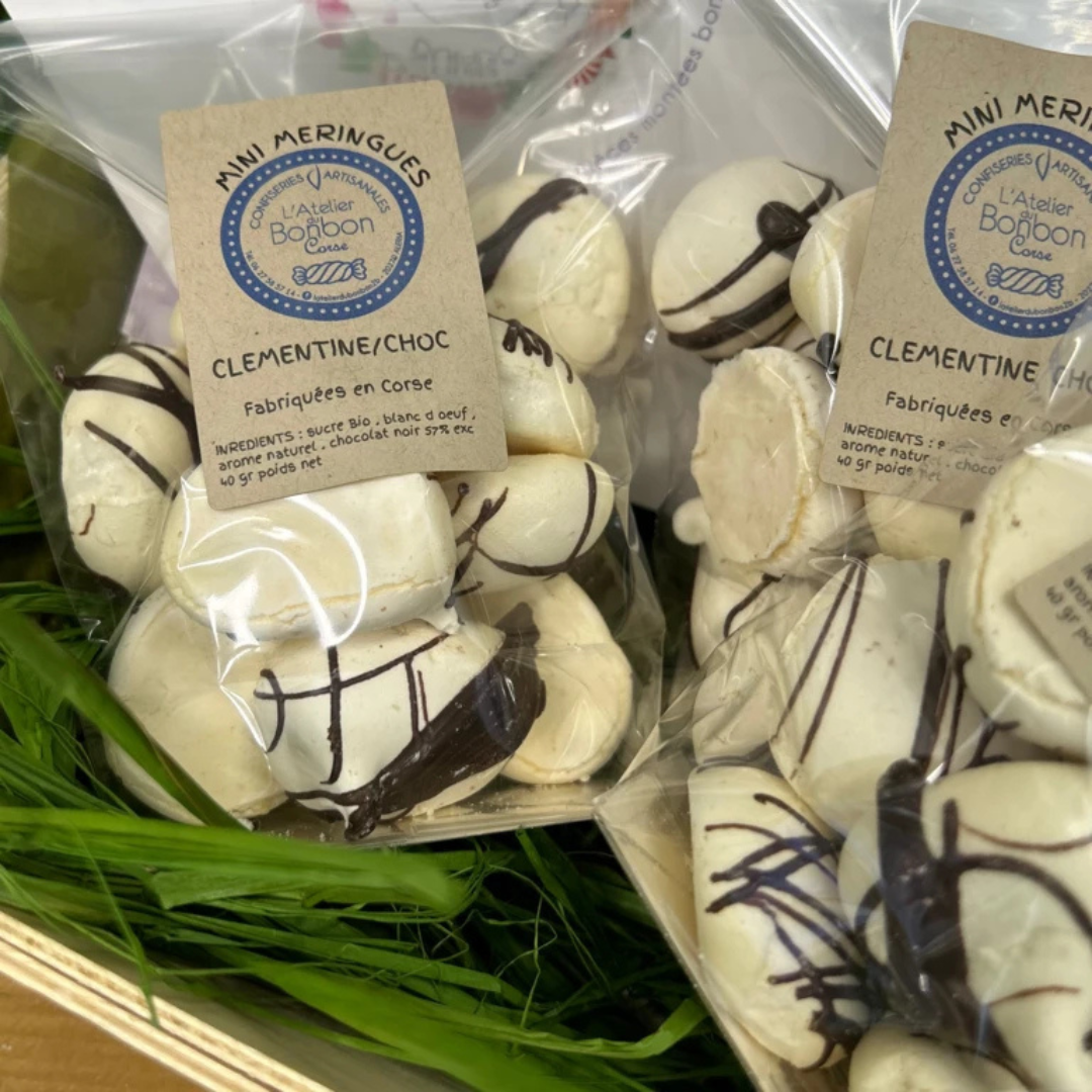 Mini meringues nappées chocolat