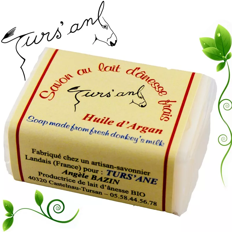 SAVON AU LAIT FRAIS D'ANESSE BIO HUILE D'ARGAN - 100g