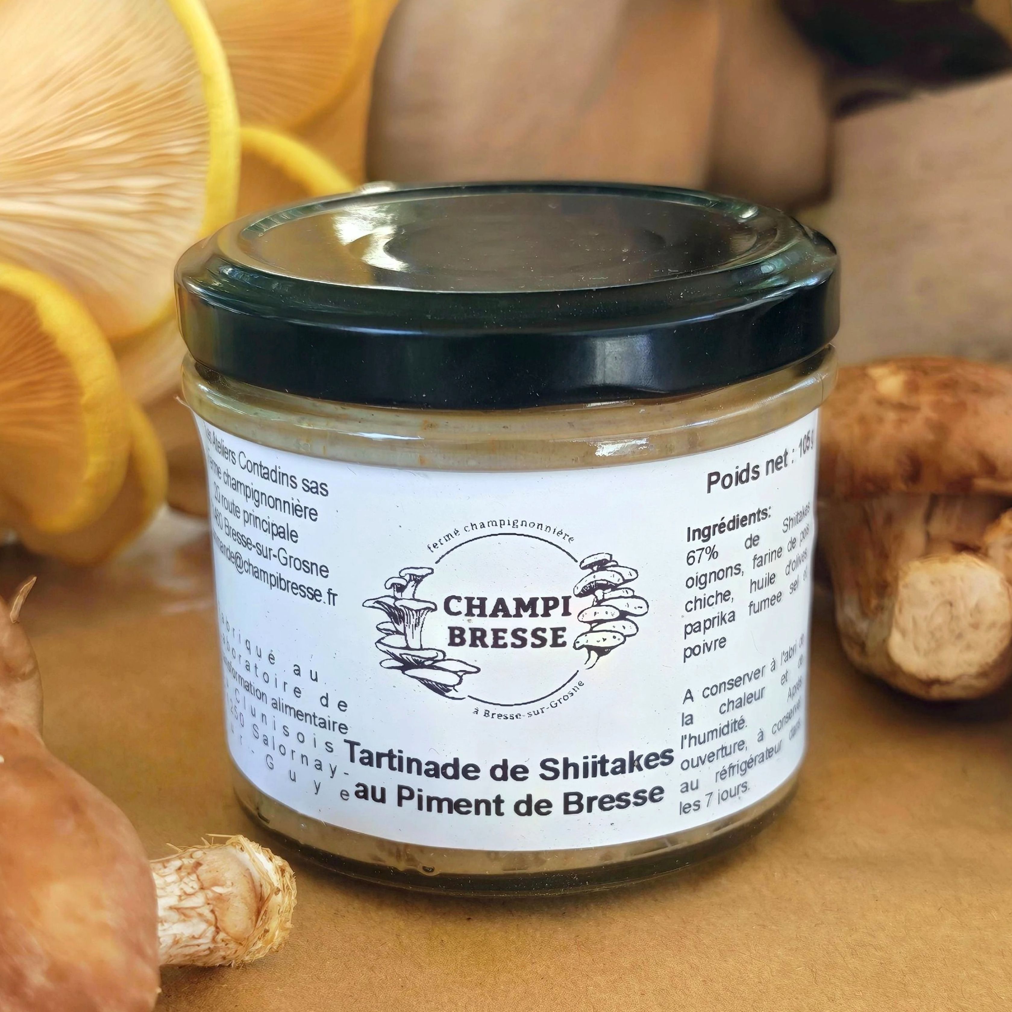 Tartinades de Shiitakes piment de Bresse - 105g