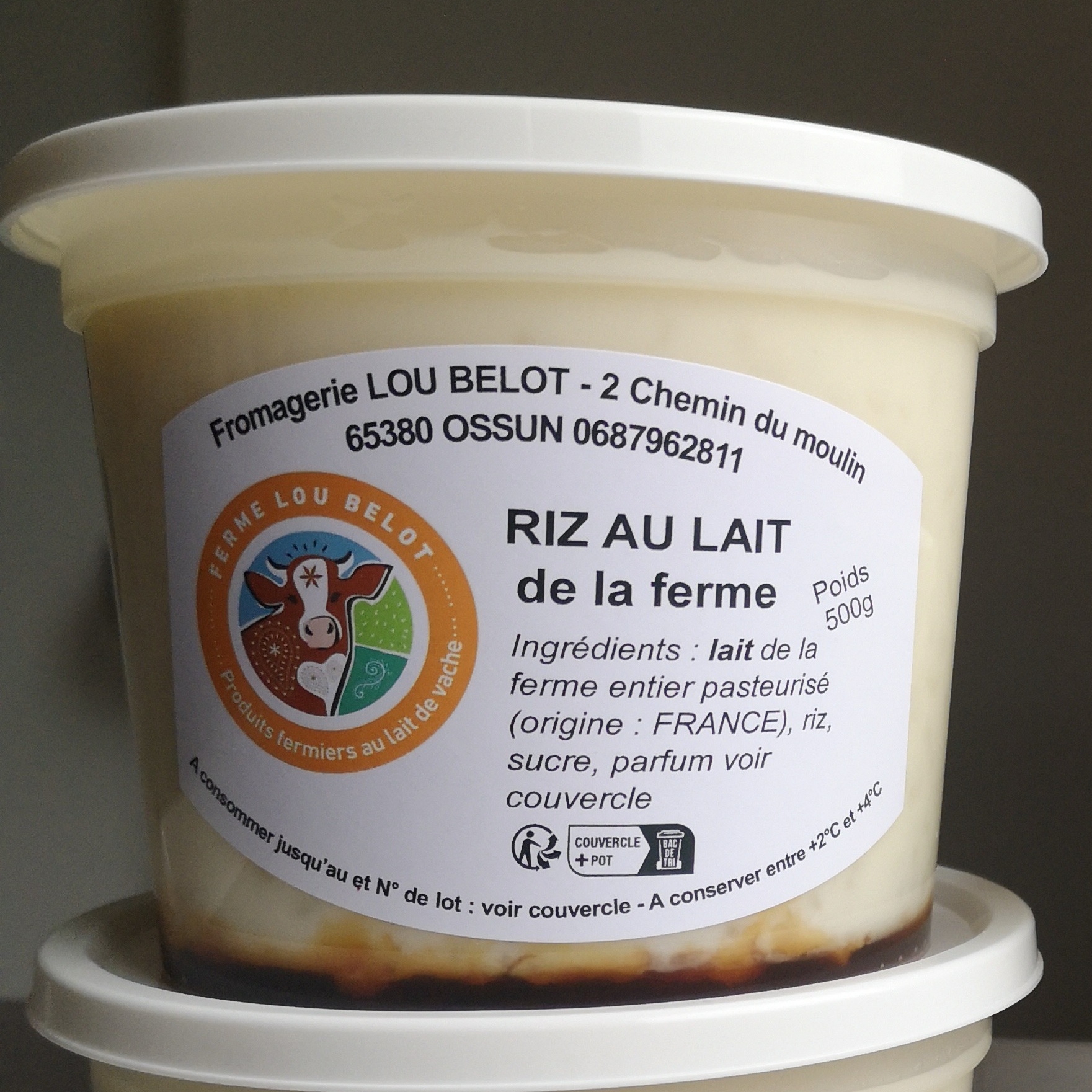 RIZ au LAIT CARAMEL 500g pot familial - 500g