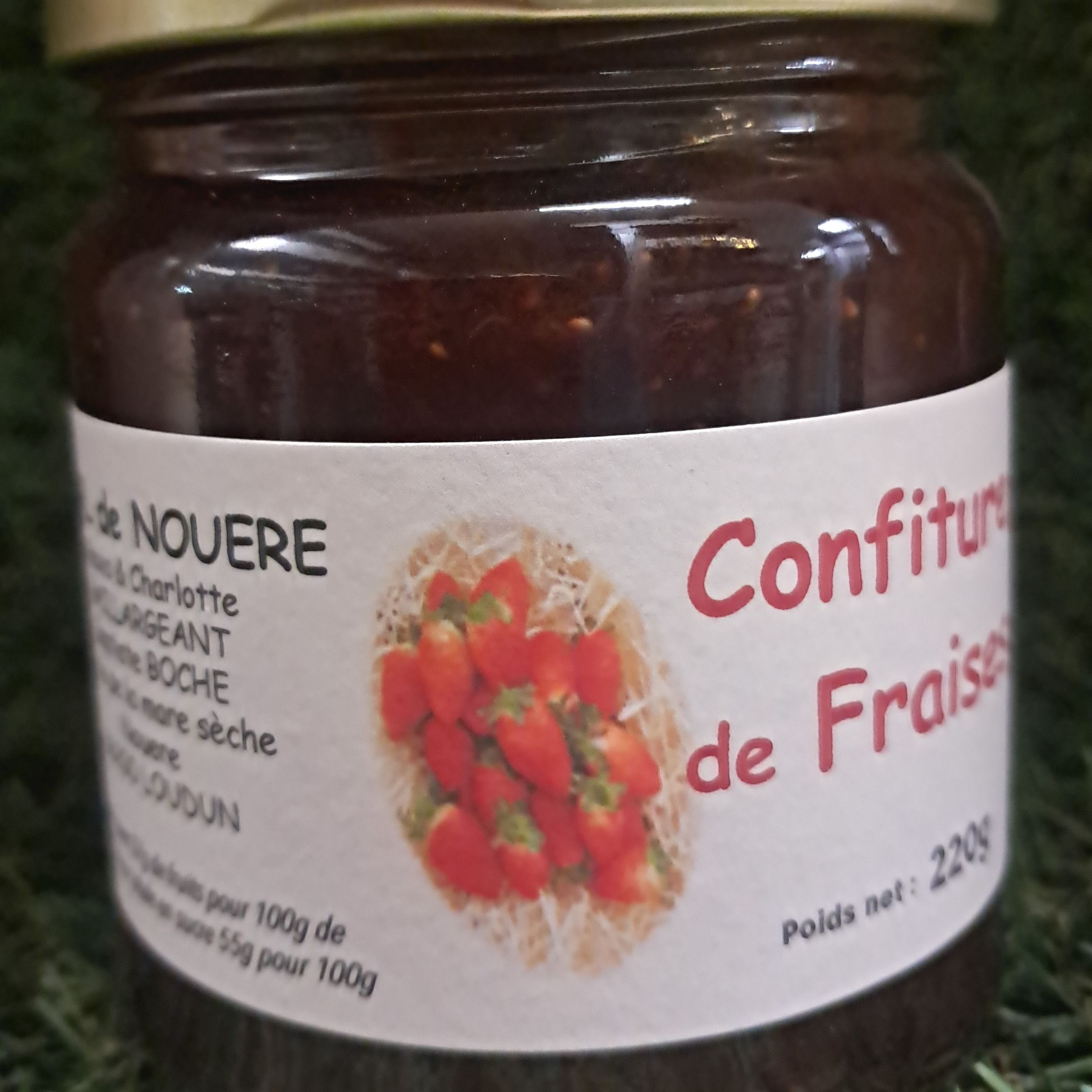 Confiture de fraises - 220g