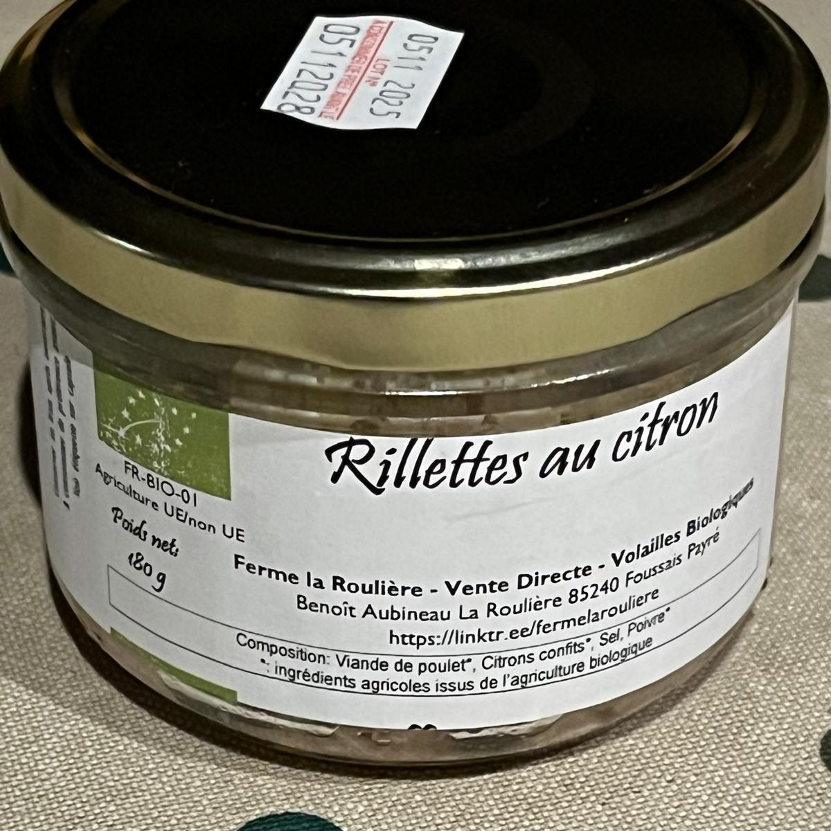Rillettes au citron - 180g