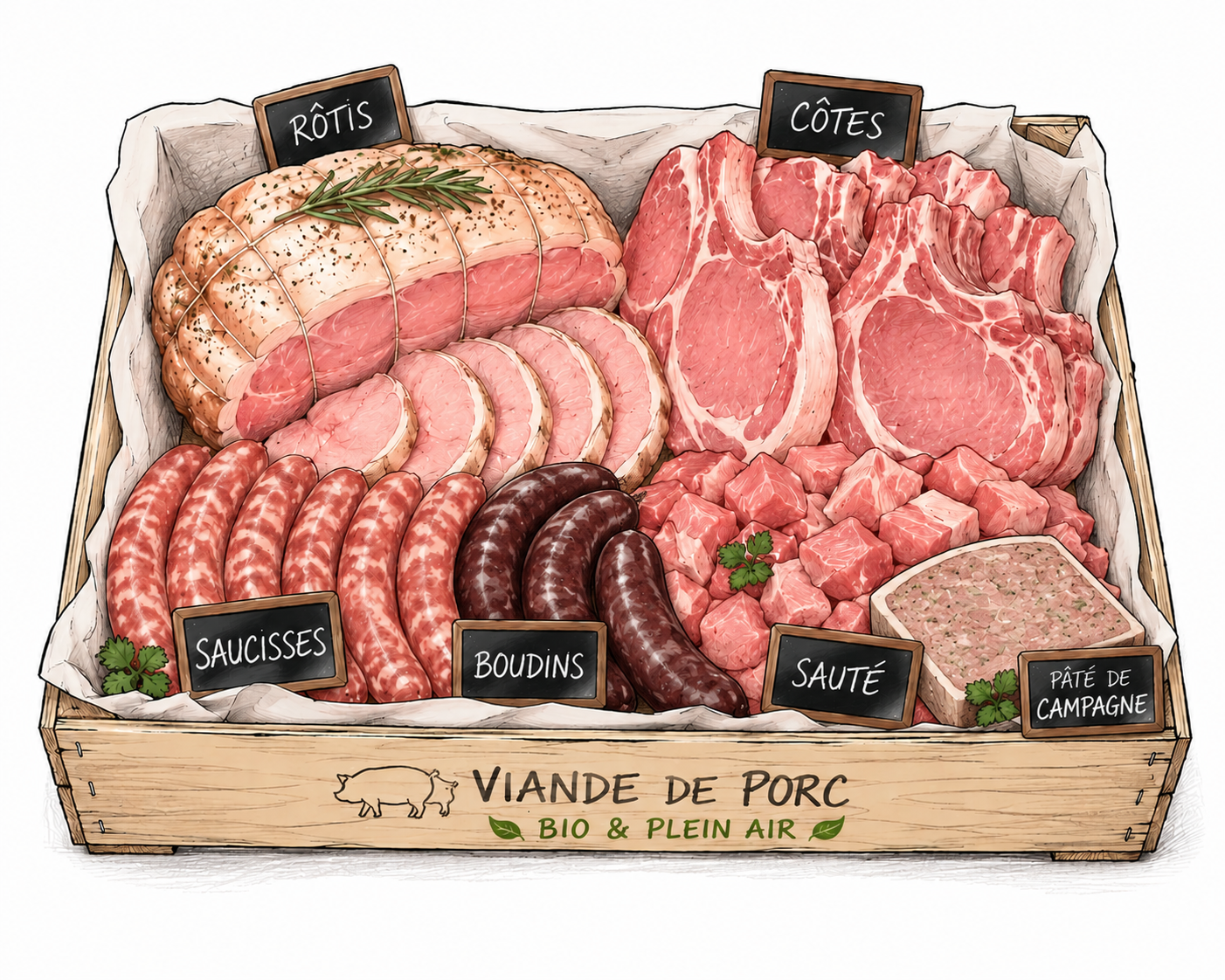 Caissette "Fermière" - 5kg