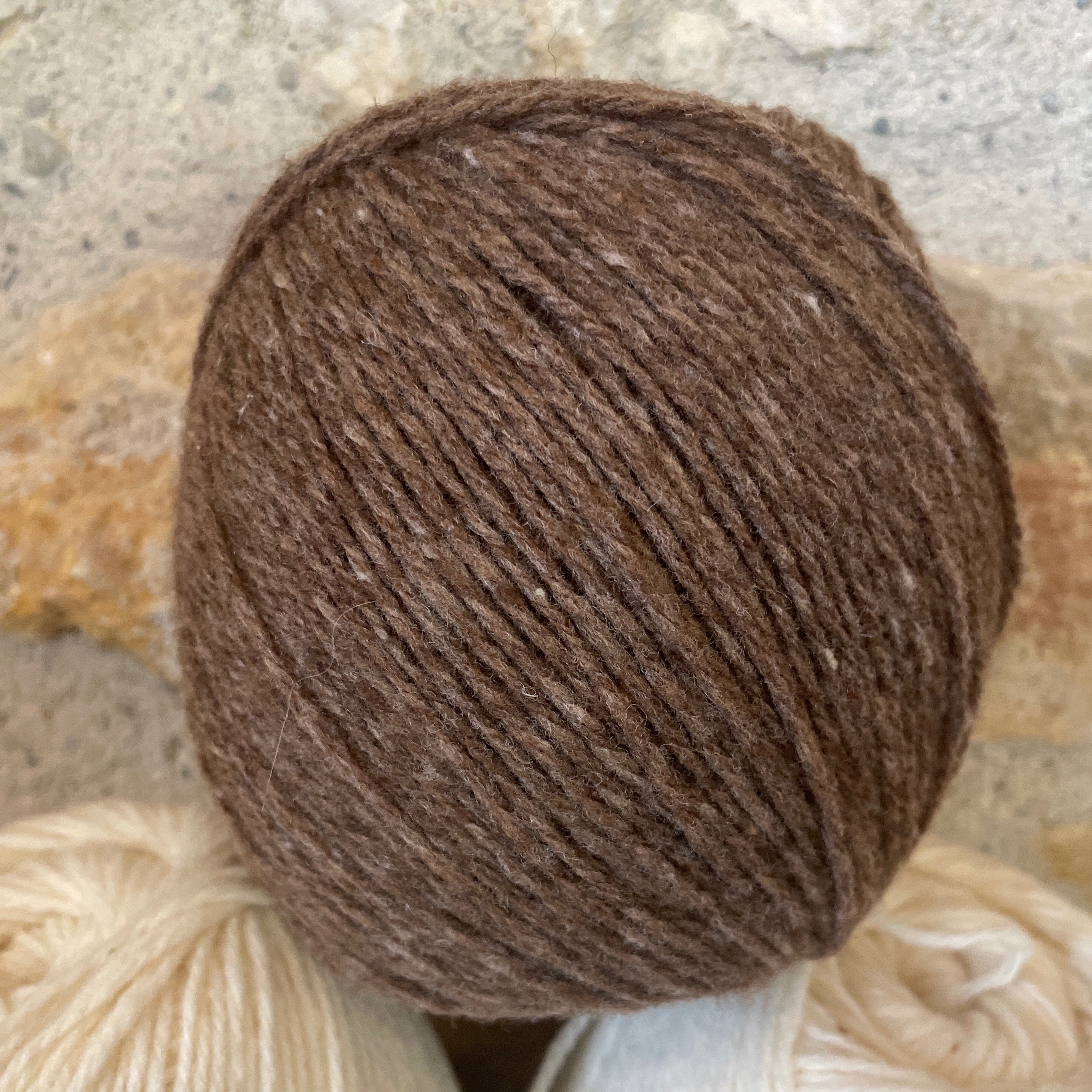 Pelote cardé Marron - 100g