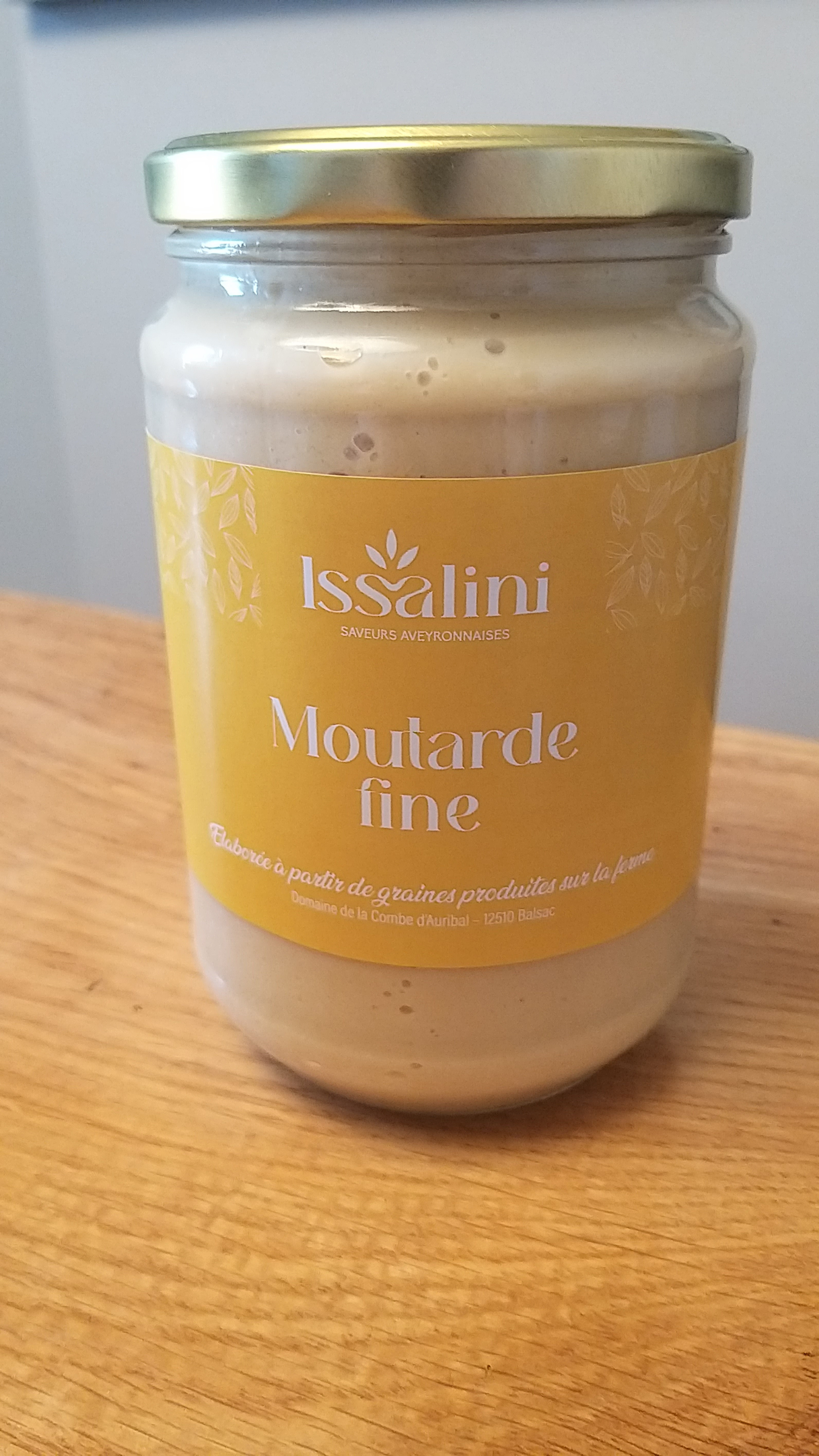 Moutarde fine au vinaigre de vin blanc, pot de 700g