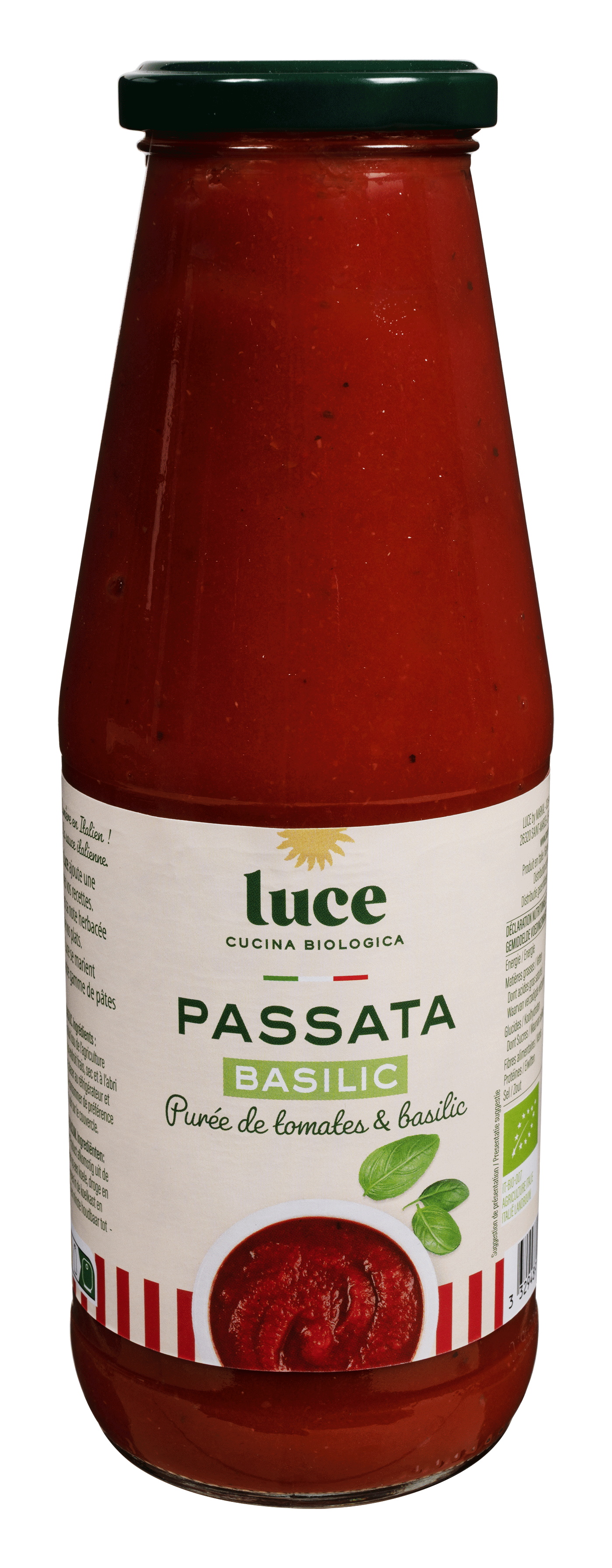 Passata nature basilic - 680g