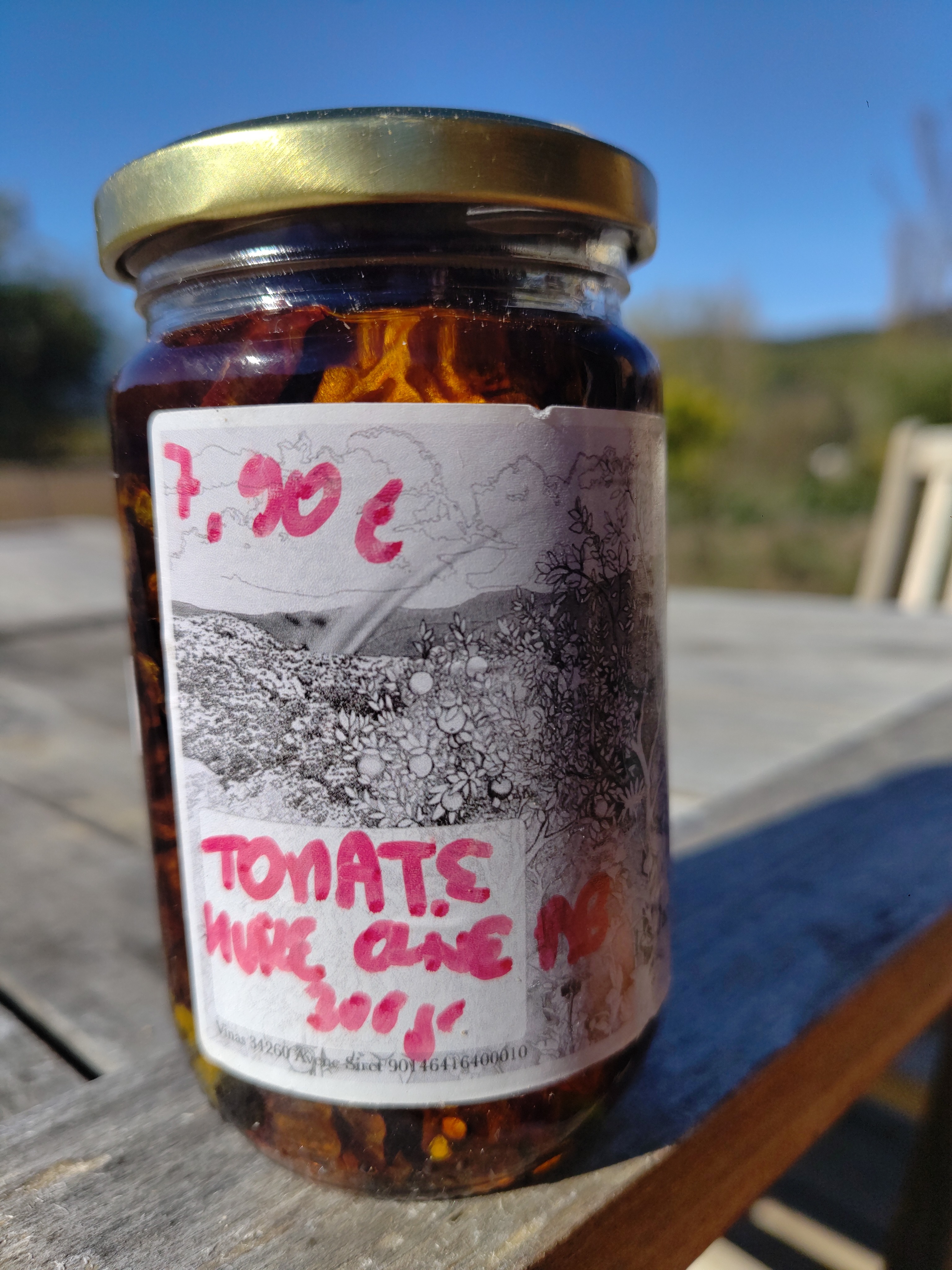 Tomates confites à Huile d'olive bio 300gr