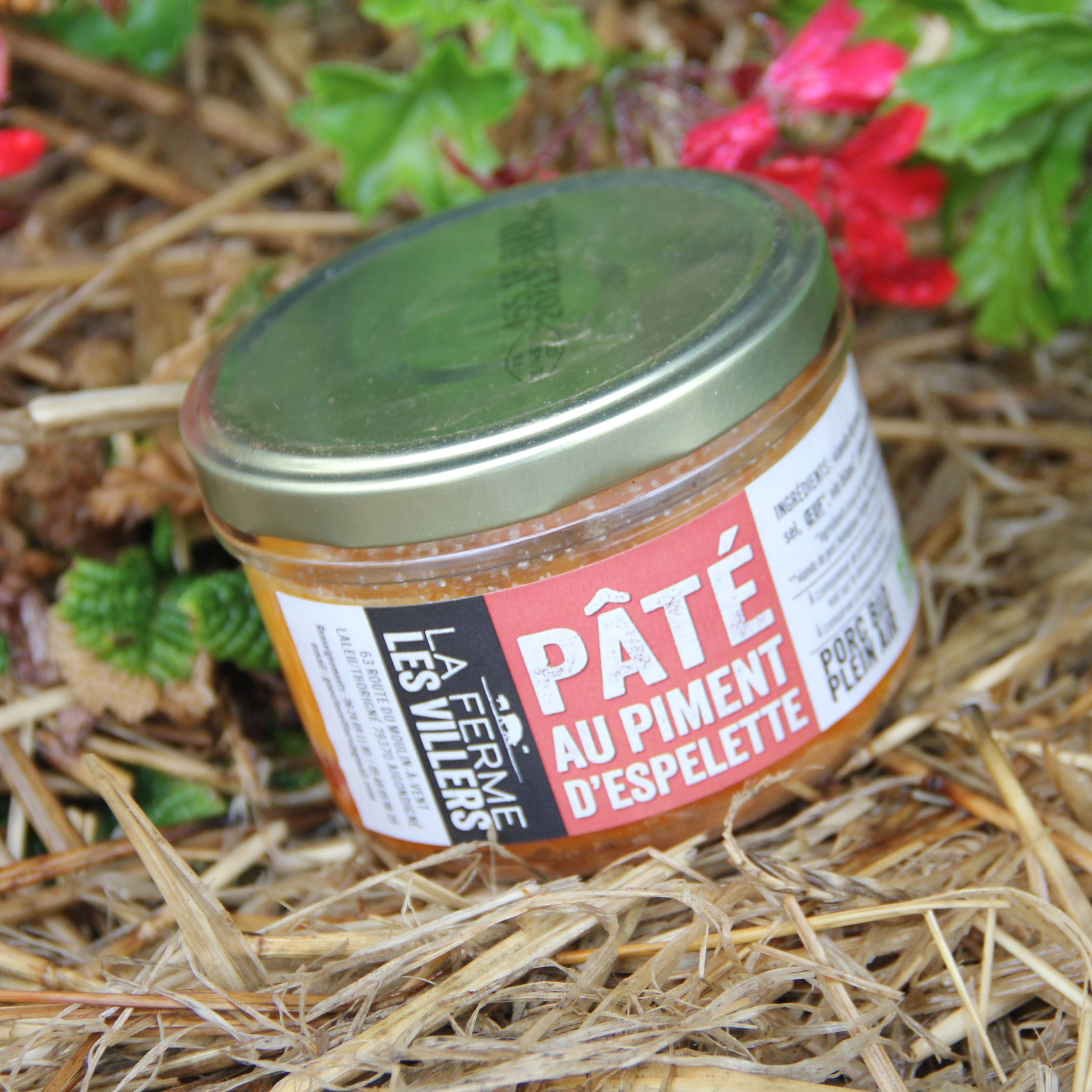 Pâté au Piment d'Espelette bio Les Villers 180 g
