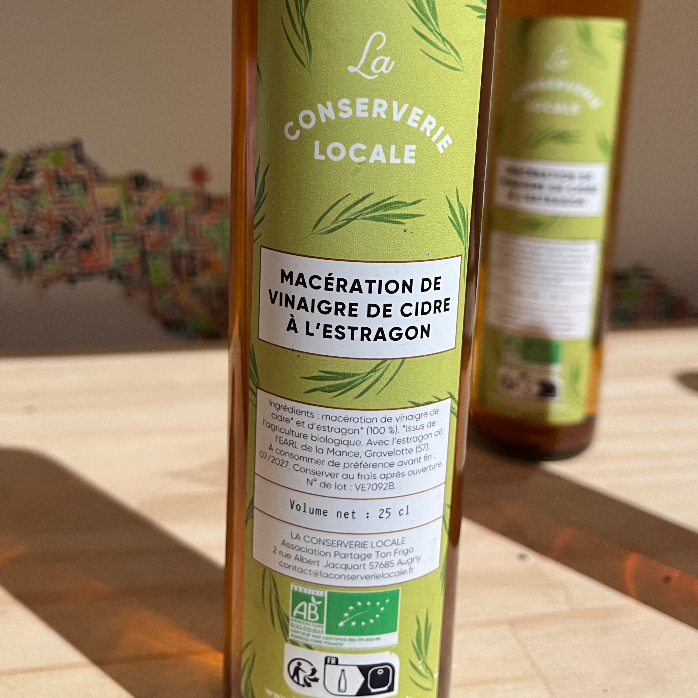 MACÉRATION DE VINAIGRE "ESTRAGON" (25CL)