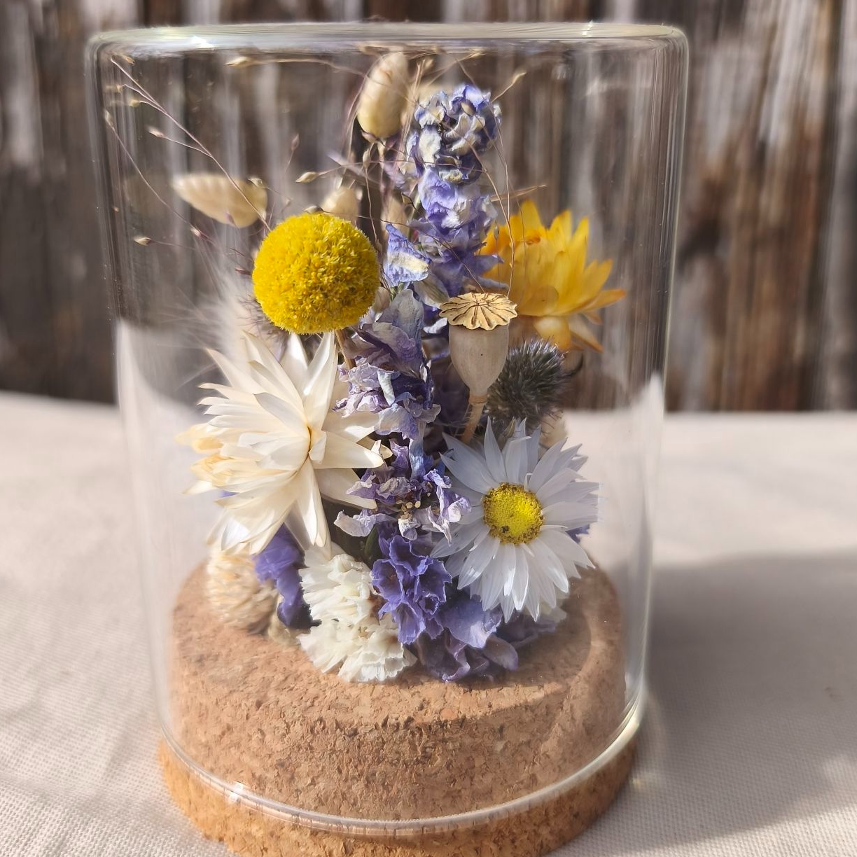 Bocal fleuri - Colori au choix