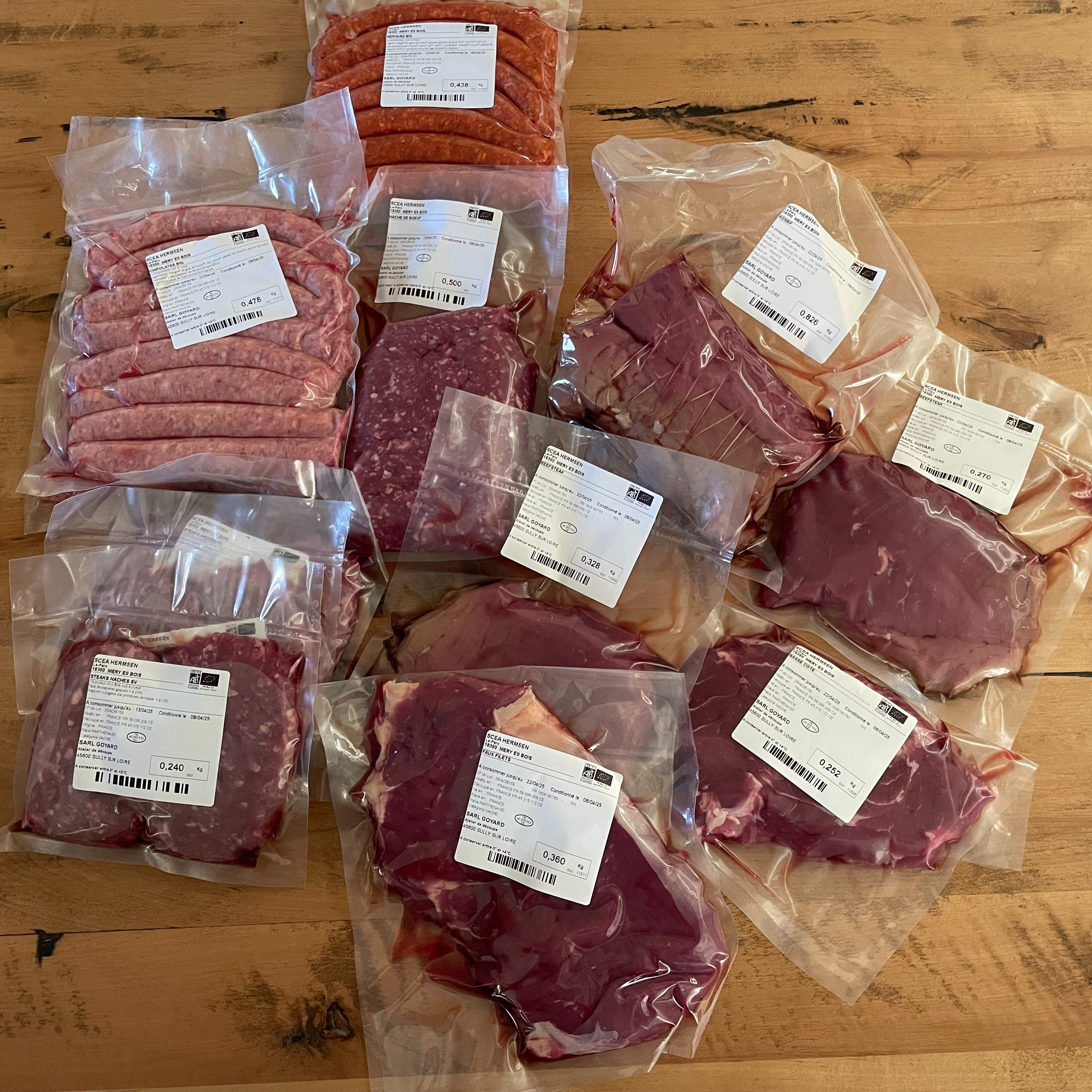 Colis été de vache 10kg avec rosbif