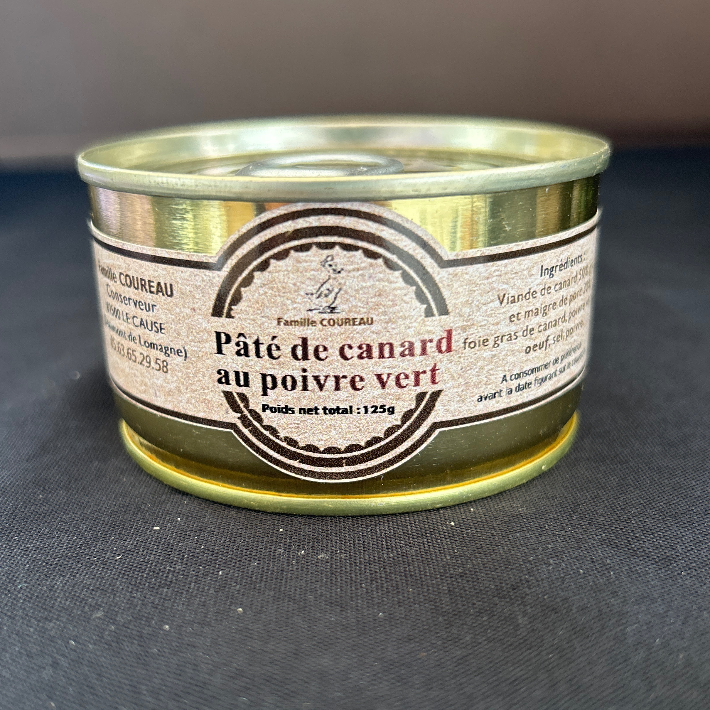 Pâté de canard au poivre vert