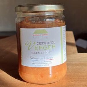 Dessert du verger Compote de pomme & poire 500g